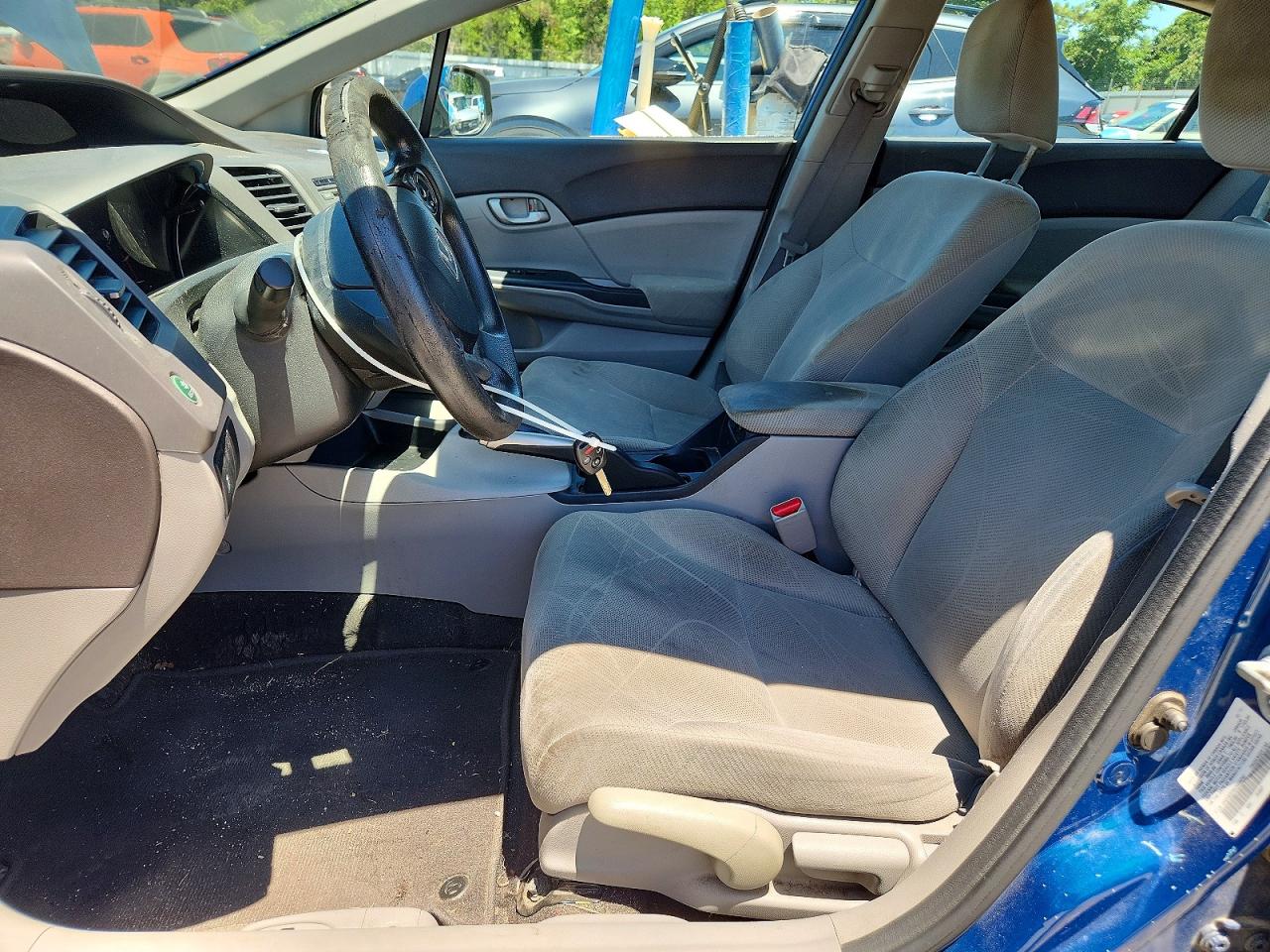 2012 Honda Civic Lx Blue vin: 2HGFB2F58CH533797