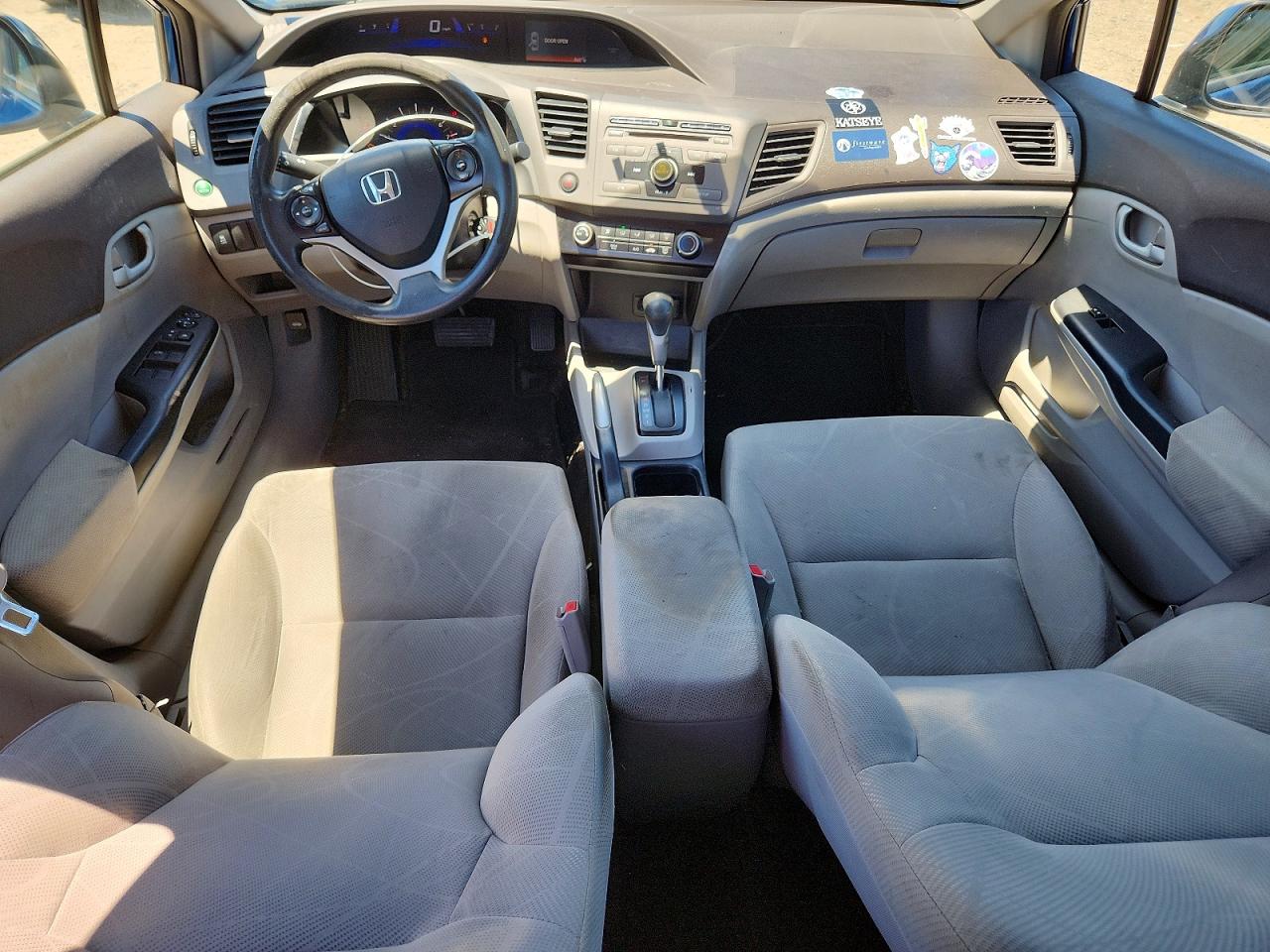 2012 Honda Civic Lx Blue vin: 2HGFB2F58CH533797
