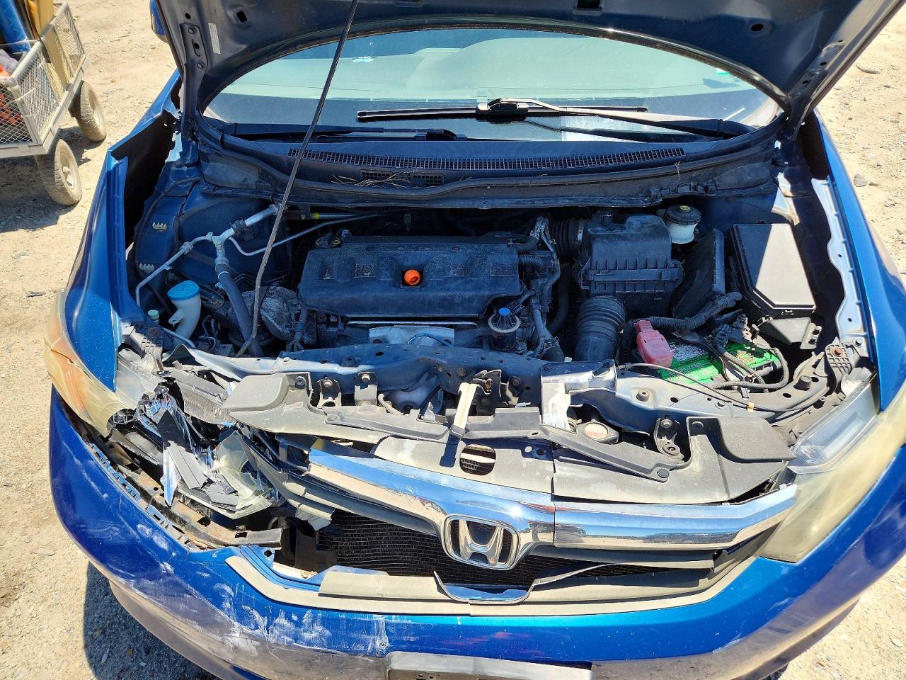 2012 Honda Civic Lx Blue vin: 2HGFB2F58CH533797
