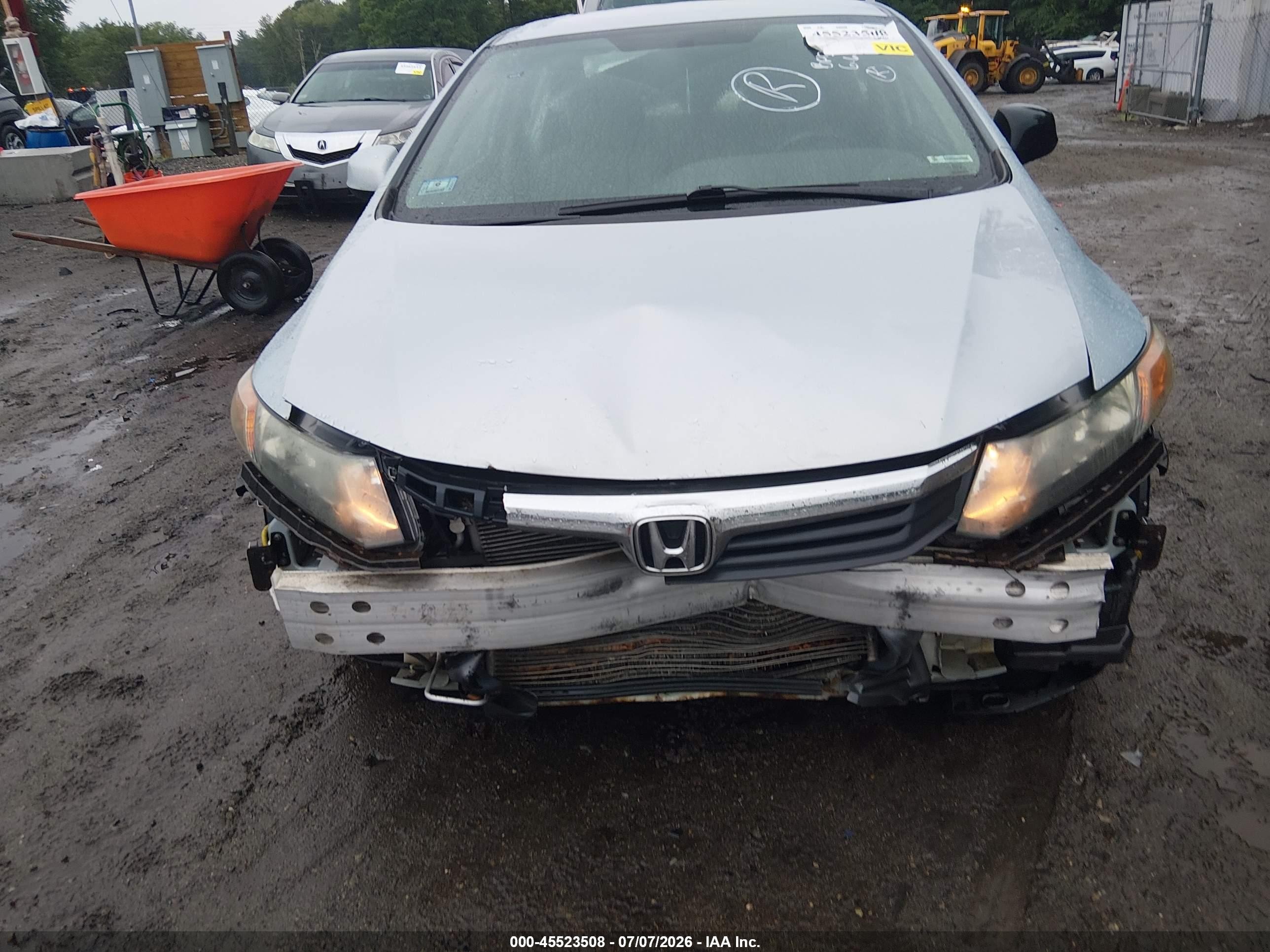 2012 Honda Civic Lx Blue vin: 2HGFB2F58CH546887