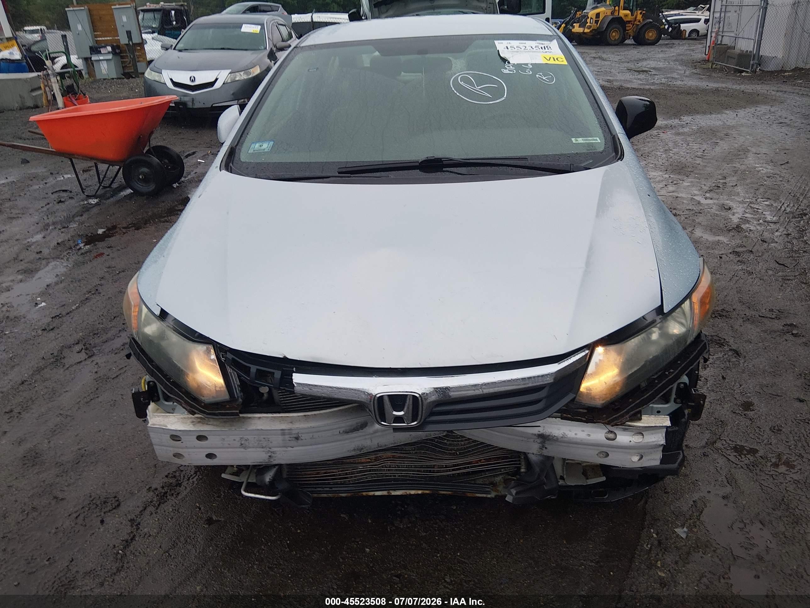 2012 Honda Civic Lx Blue vin: 2HGFB2F58CH546887