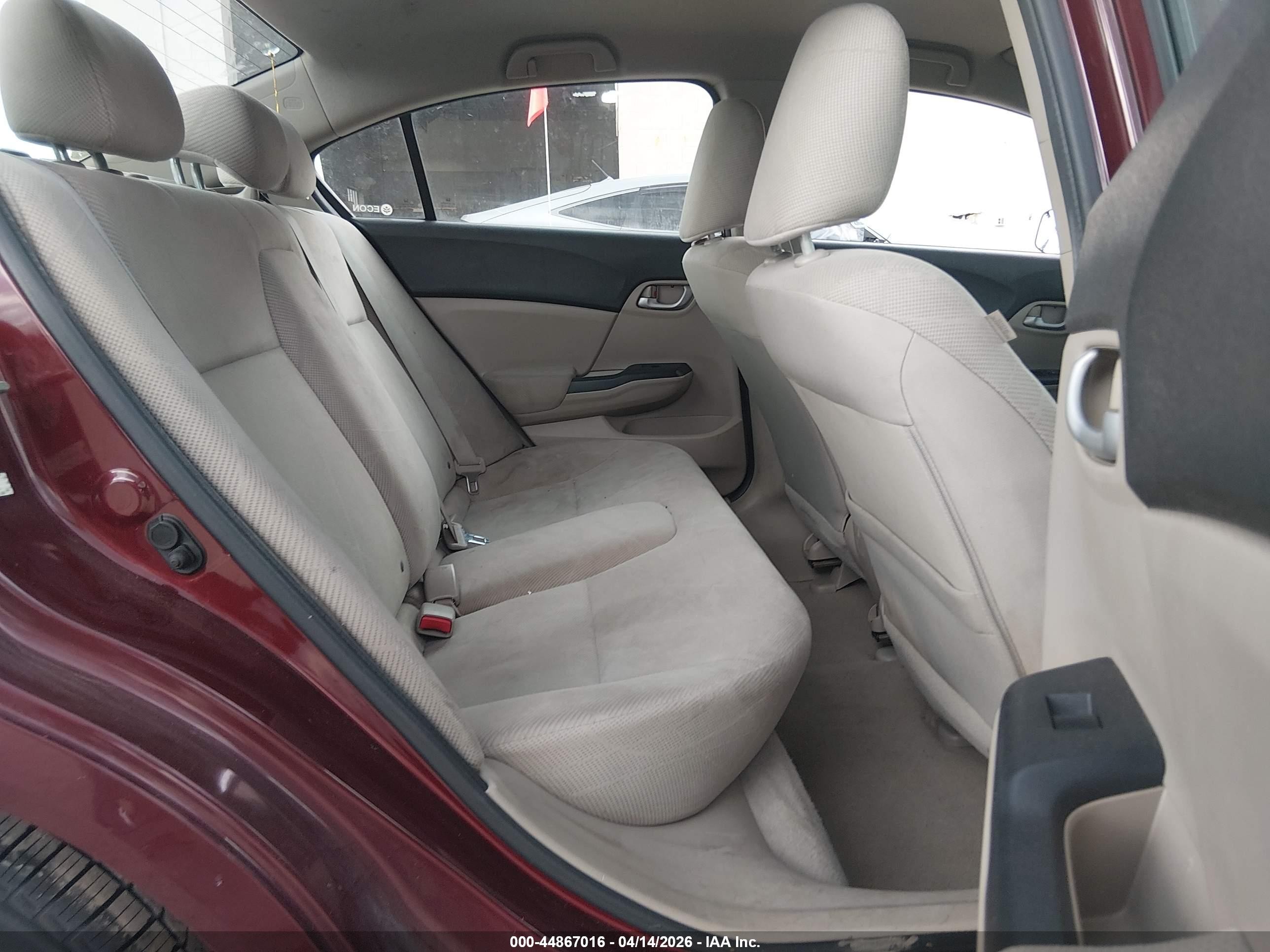 2012 Honda Civic Lx Red vin: 2HGFB2F58CH554780