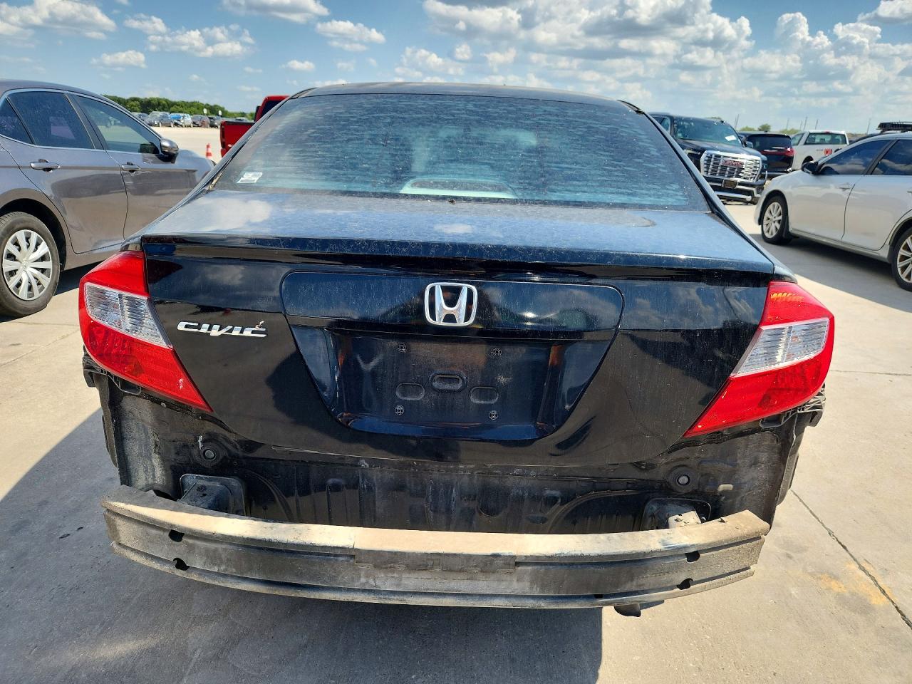 2012 Honda Civic Lx Black vin: 2HGFB2F58CH555203
