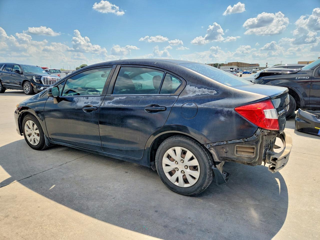 2012 Honda Civic Lx Black vin: 2HGFB2F58CH555203