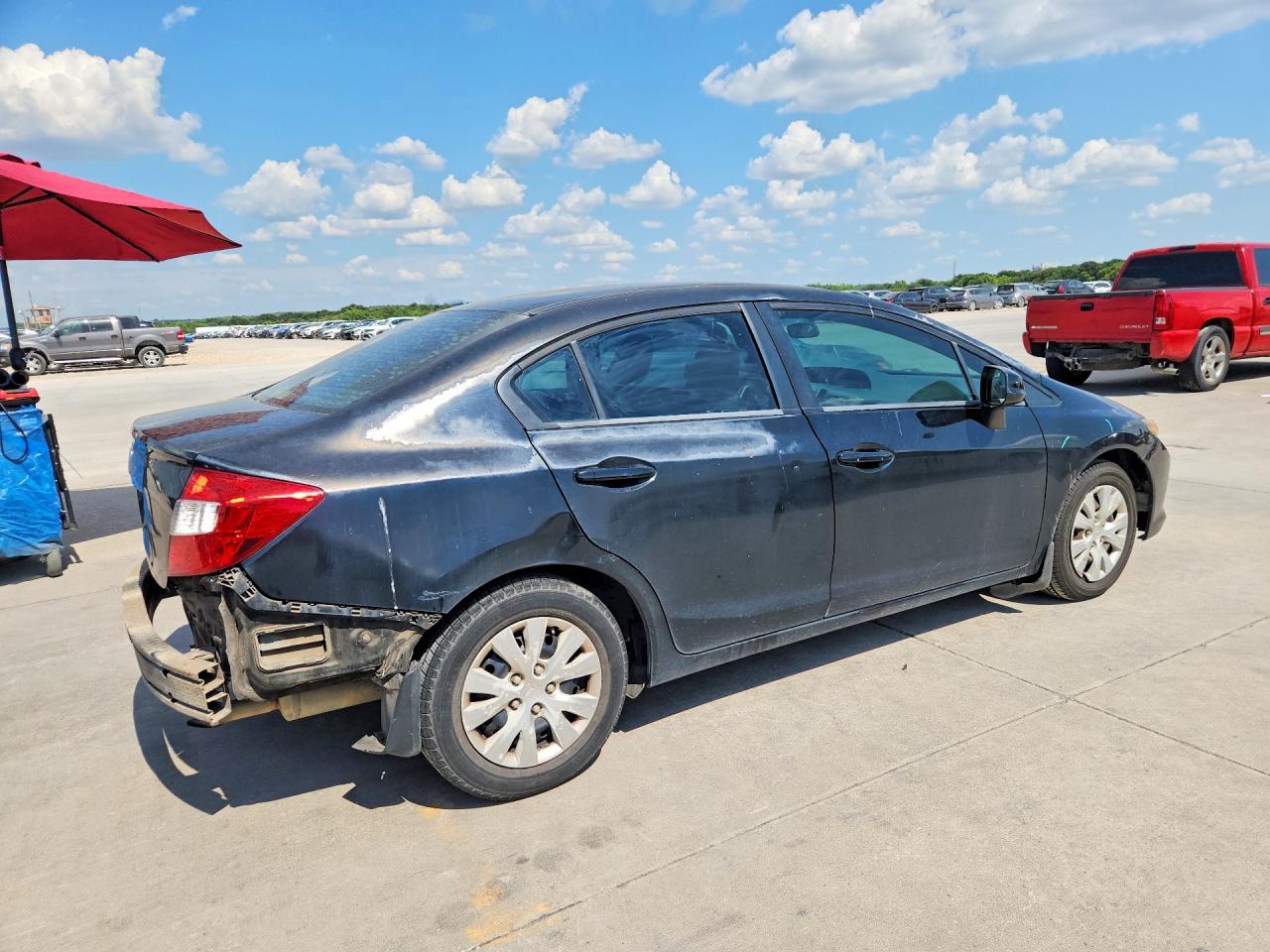 2012 Honda Civic Lx Black vin: 2HGFB2F58CH555203