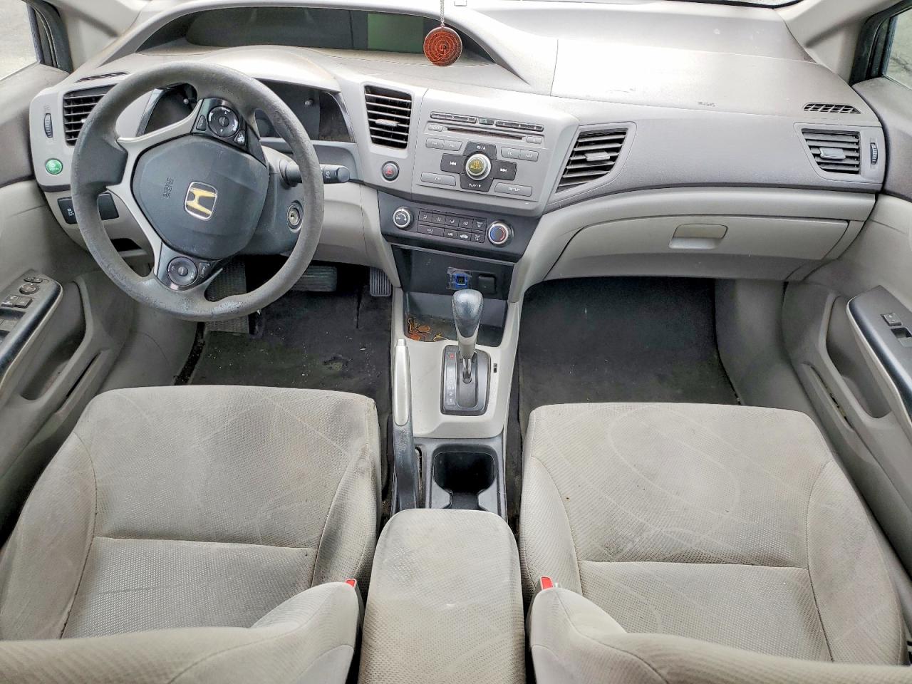 2012 Honda Civic Lx Gray vin: 2HGFB2F58CH560742