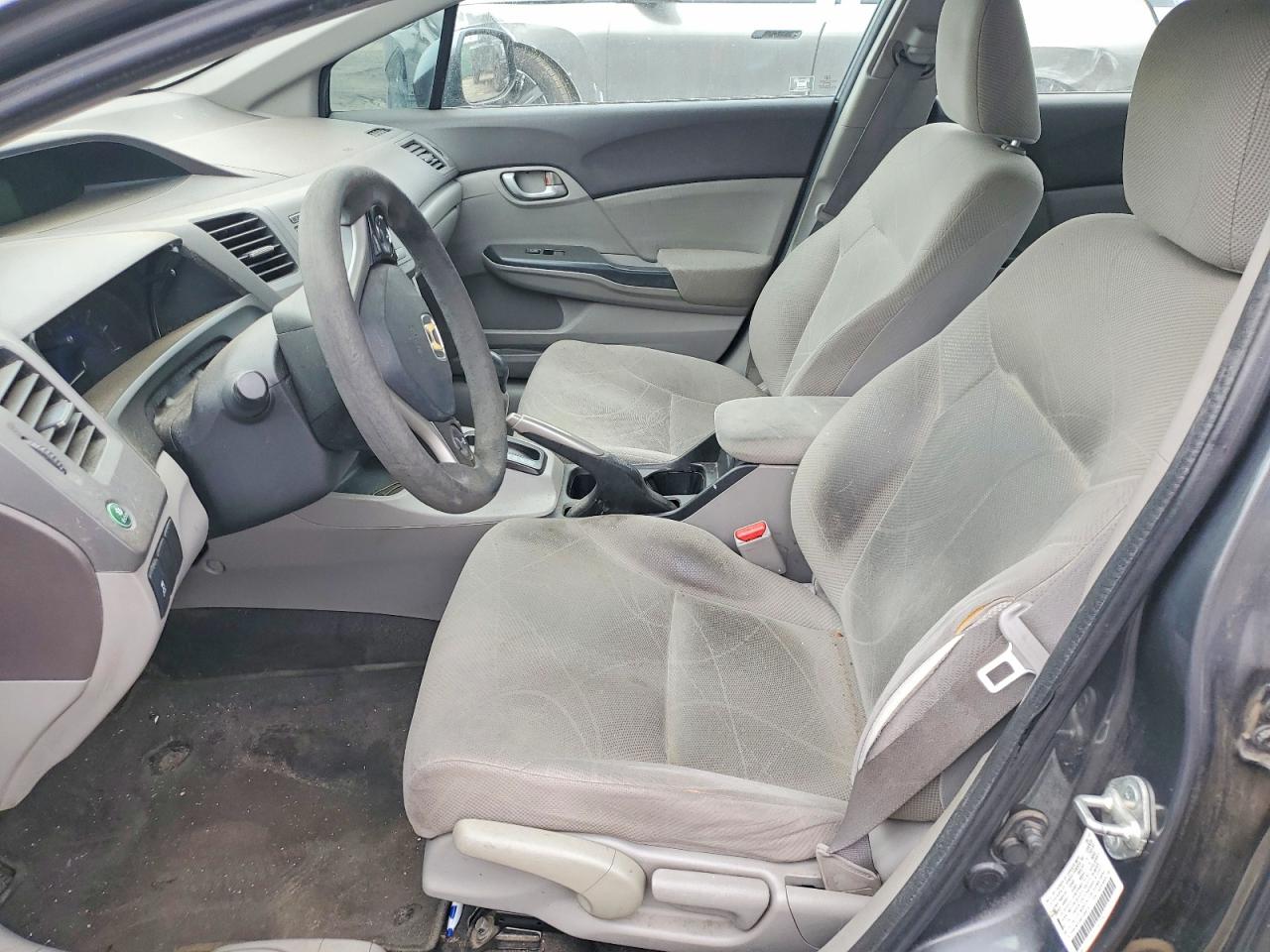 2012 Honda Civic Lx Gray vin: 2HGFB2F58CH560742