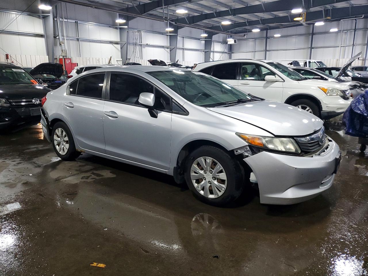 2012 Honda Civic Lx Серебряный vin: 2HGFB2F58CH563270