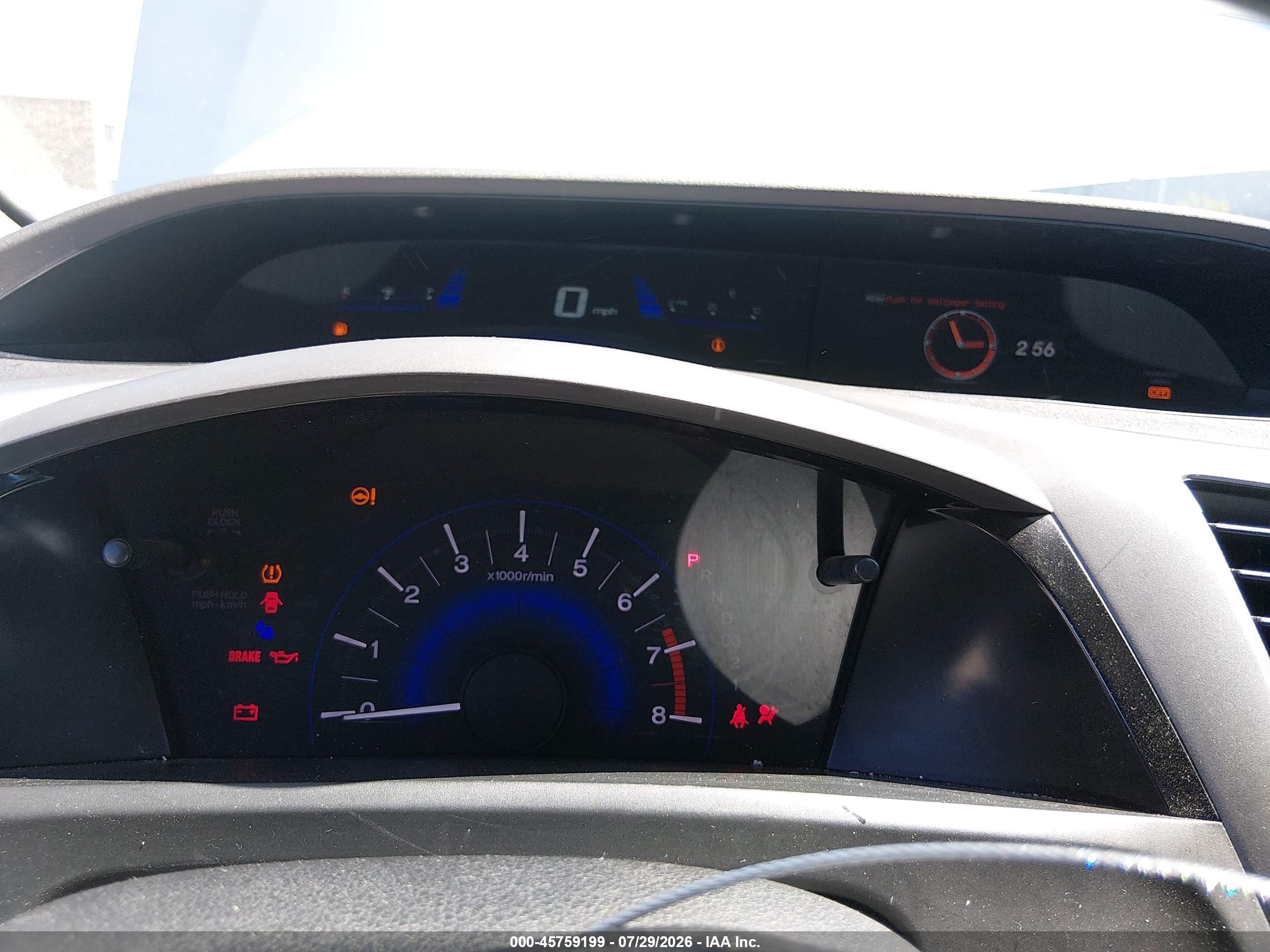 2012 Honda Civic Lx Серебряный vin: 2HGFB2F58CH563608