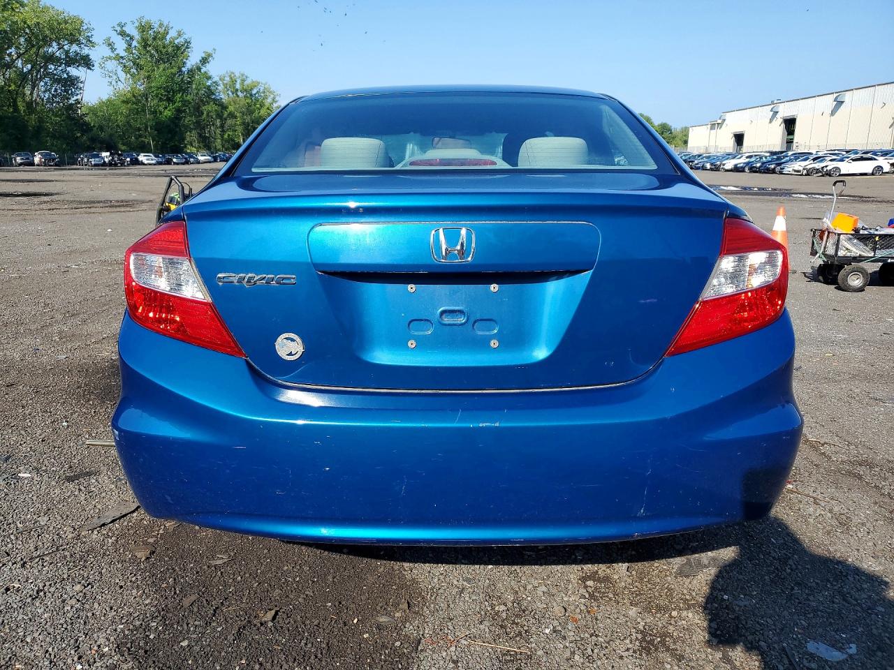 2012 Honda Civic Lx Blue vin: 2HGFB2F58CH584636