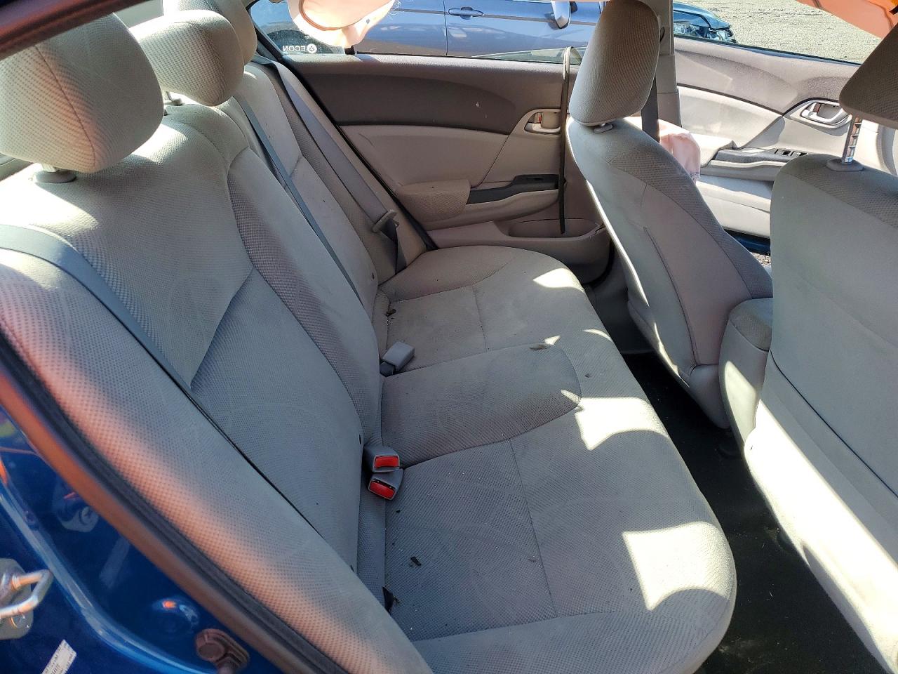 2012 Honda Civic Lx Blue vin: 2HGFB2F58CH584636