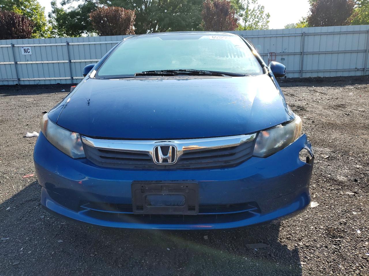 2012 Honda Civic Lx Blue vin: 2HGFB2F58CH584636