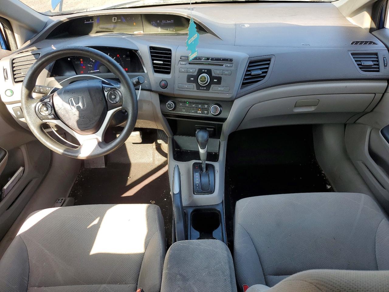 2012 Honda Civic Lx Blue vin: 2HGFB2F58CH584636