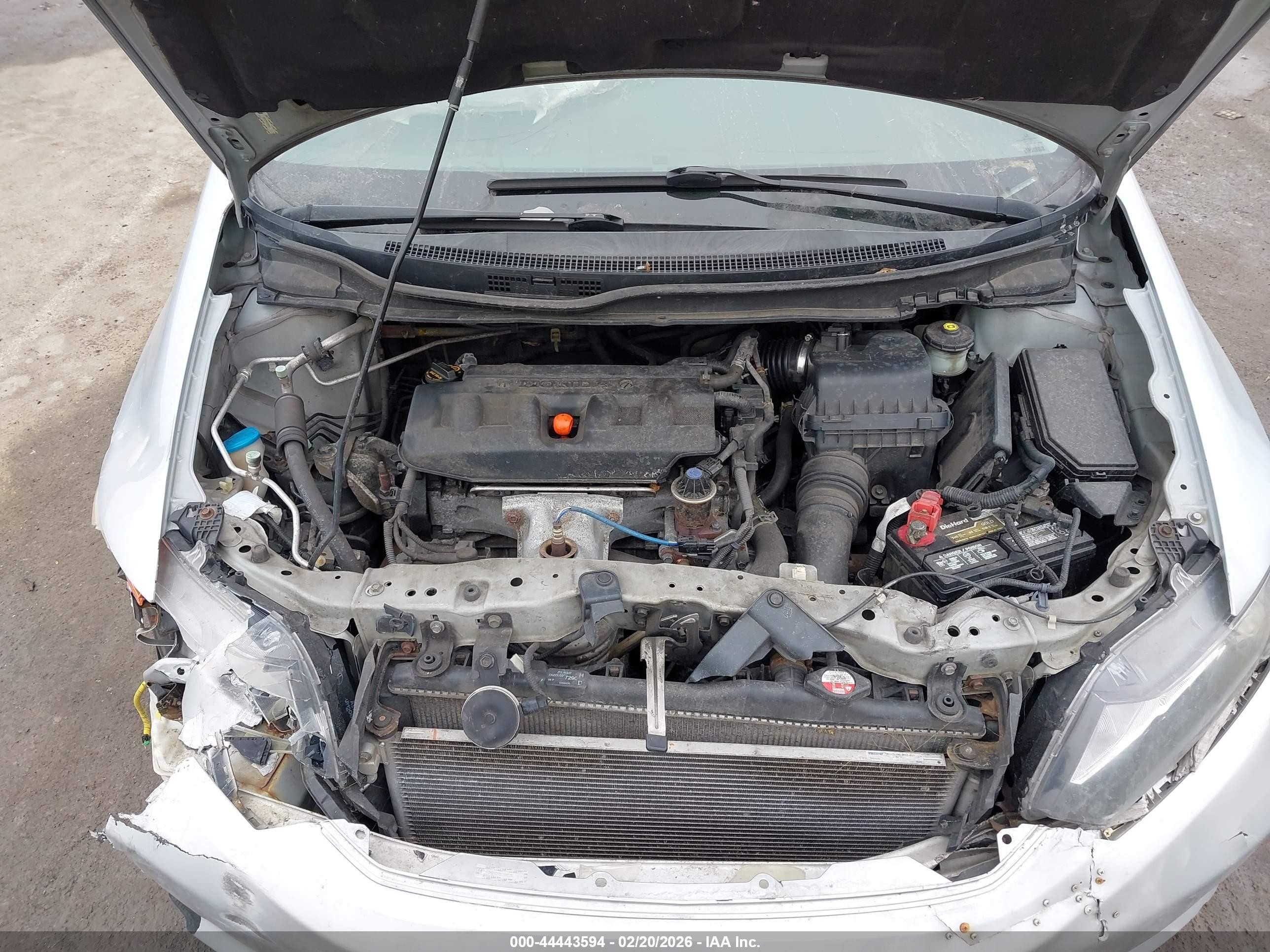 2012 Honda Civic Lx Silver vin: 2HGFB2F58CH592302