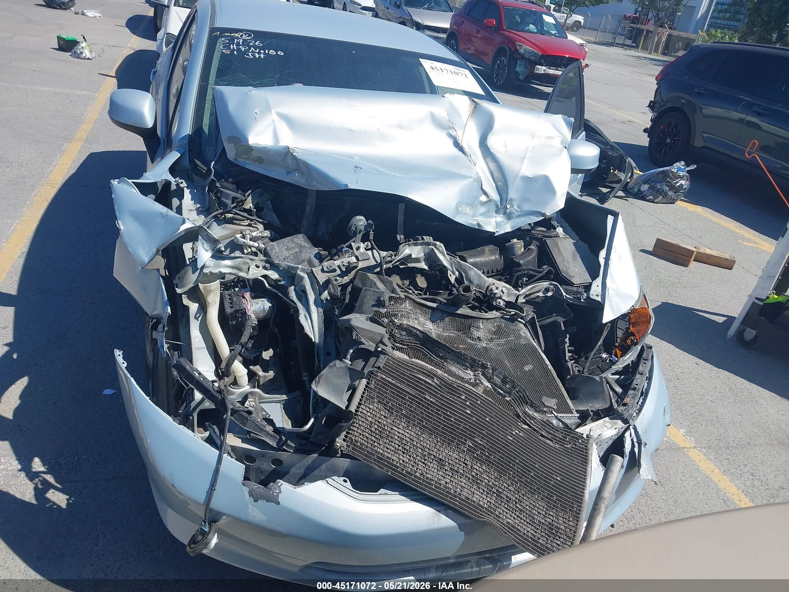 2012 Honda Civic Lx Blue vin: 2HGFB2F58CH595345