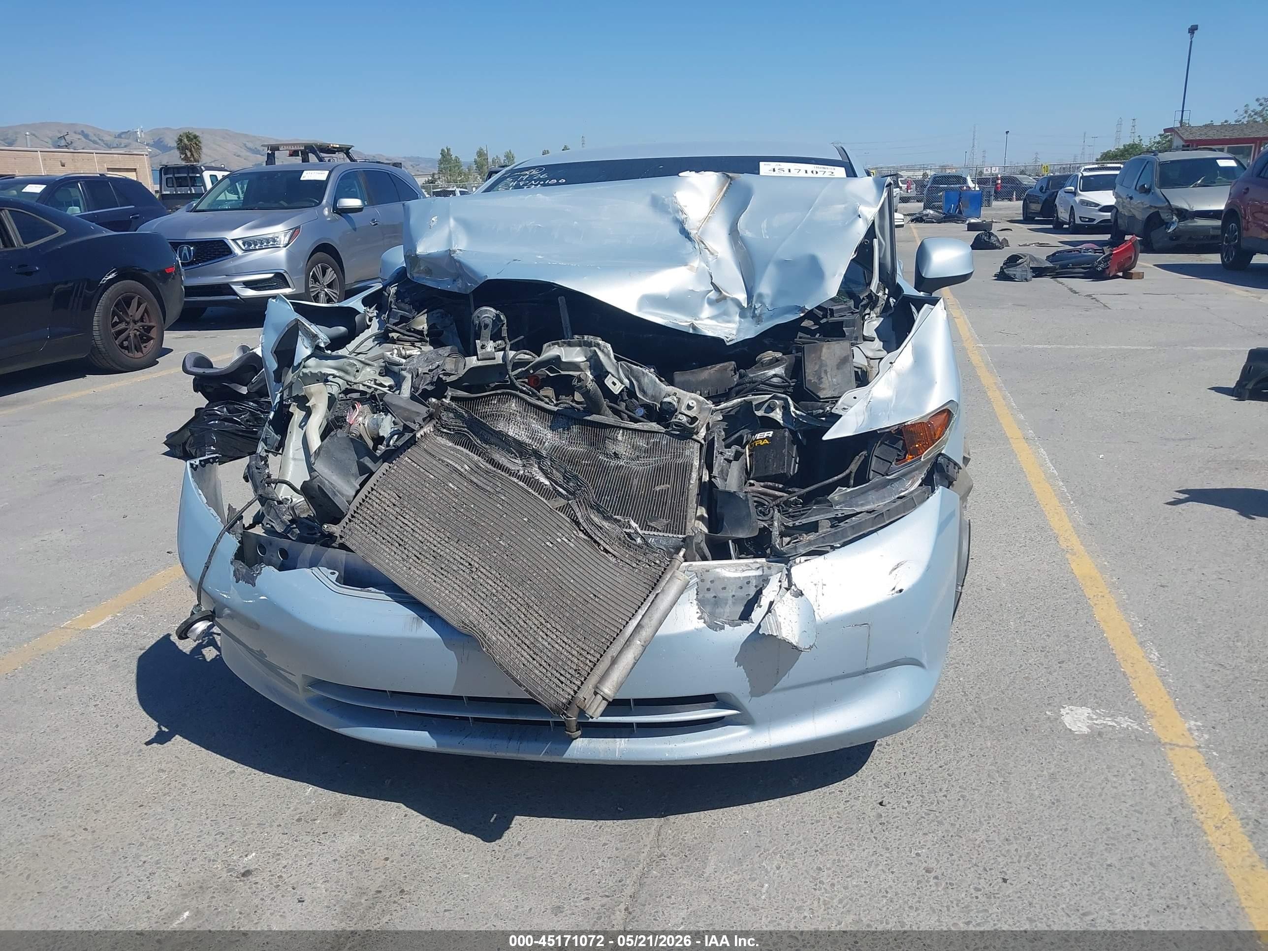 2012 Honda Civic Lx Blue vin: 2HGFB2F58CH595345