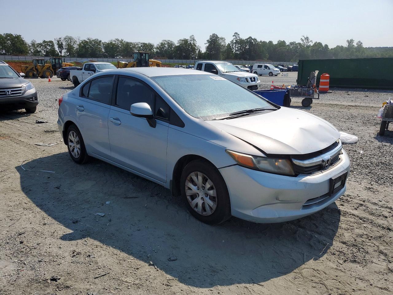 2012 Honda Civic Lx Blue vin: 2HGFB2F58CH600351