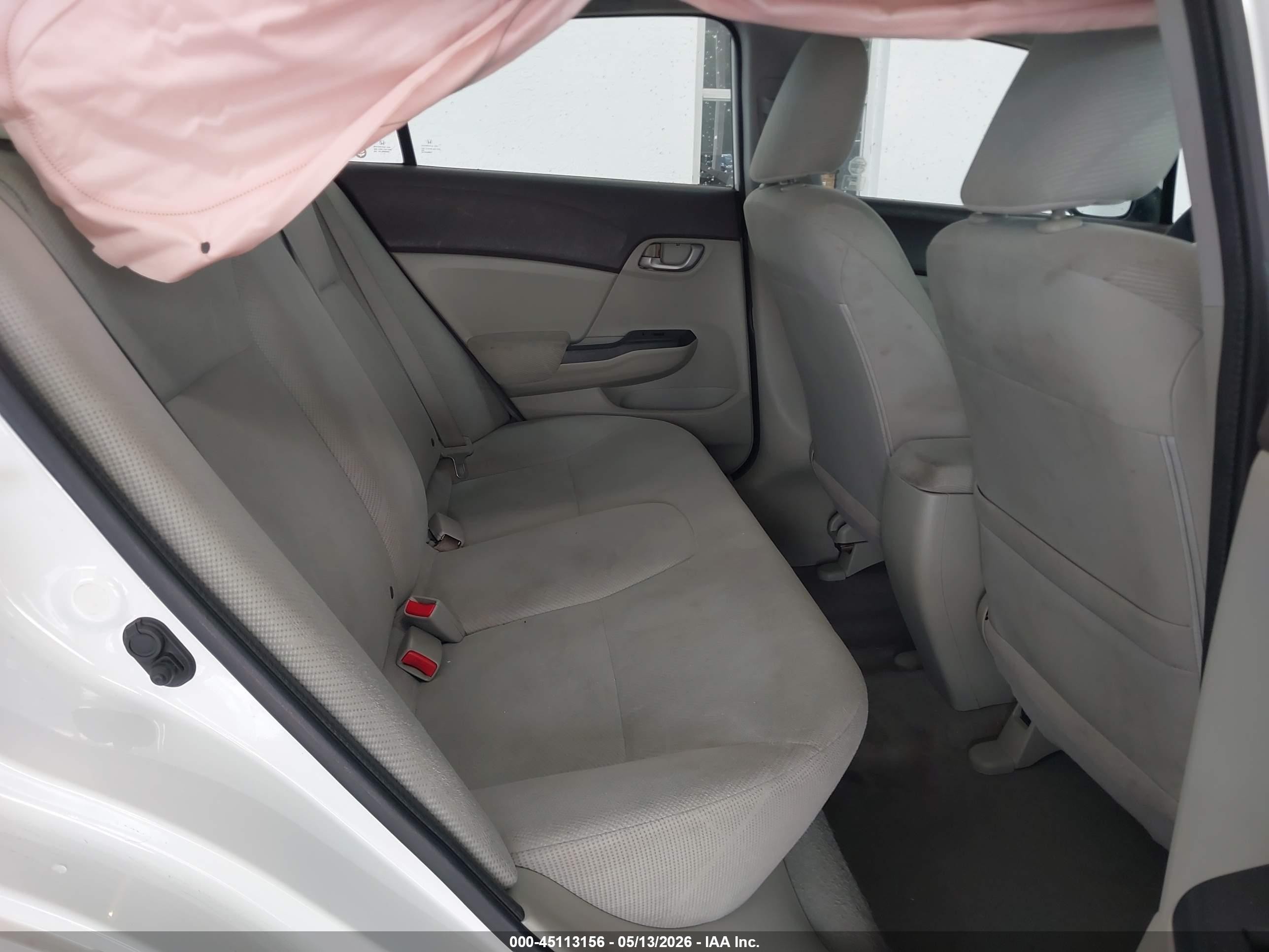 2012 Honda Civic Lx Белый vin: 2HGFB2F58CH601824