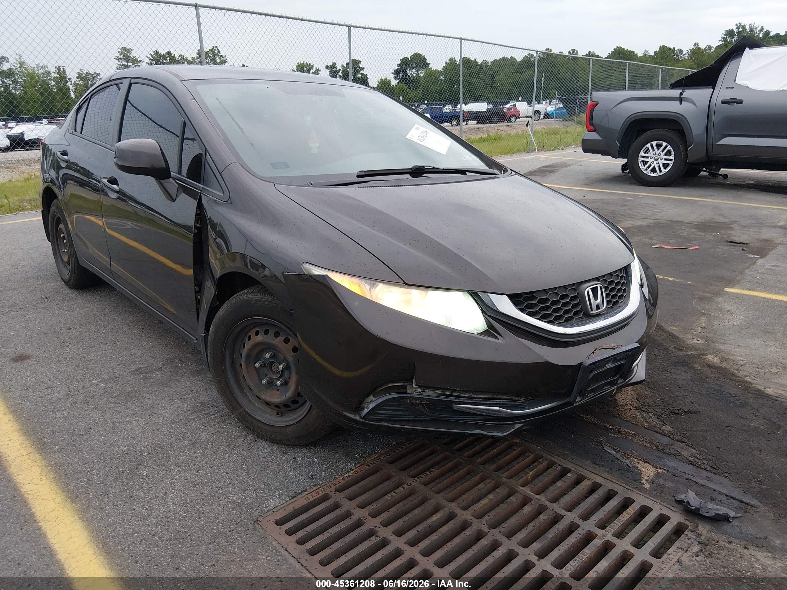 2013 Honda Civic Lx Brown vin: 2HGFB2F58DH504138