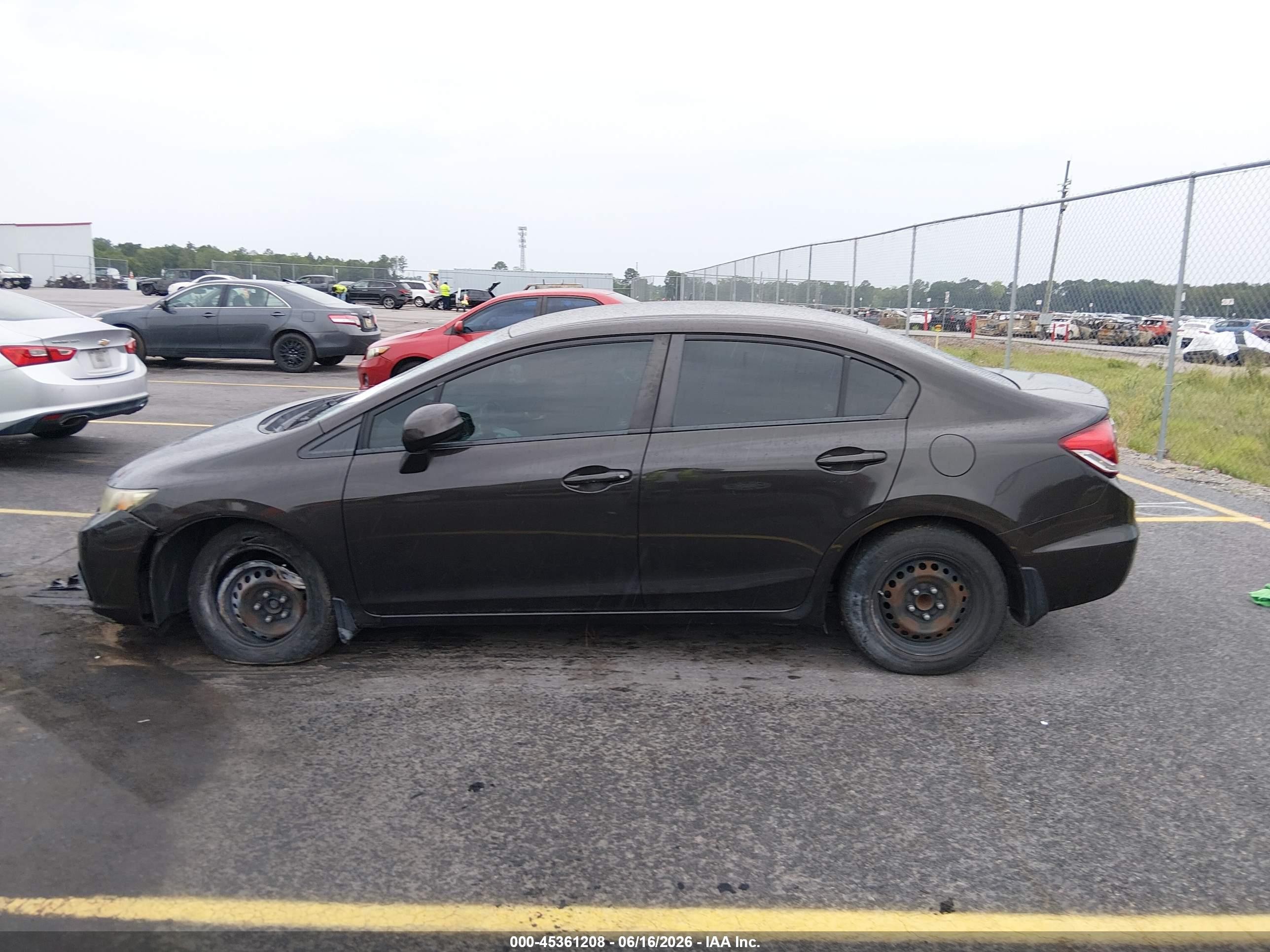 2013 Honda Civic Lx Brown vin: 2HGFB2F58DH504138
