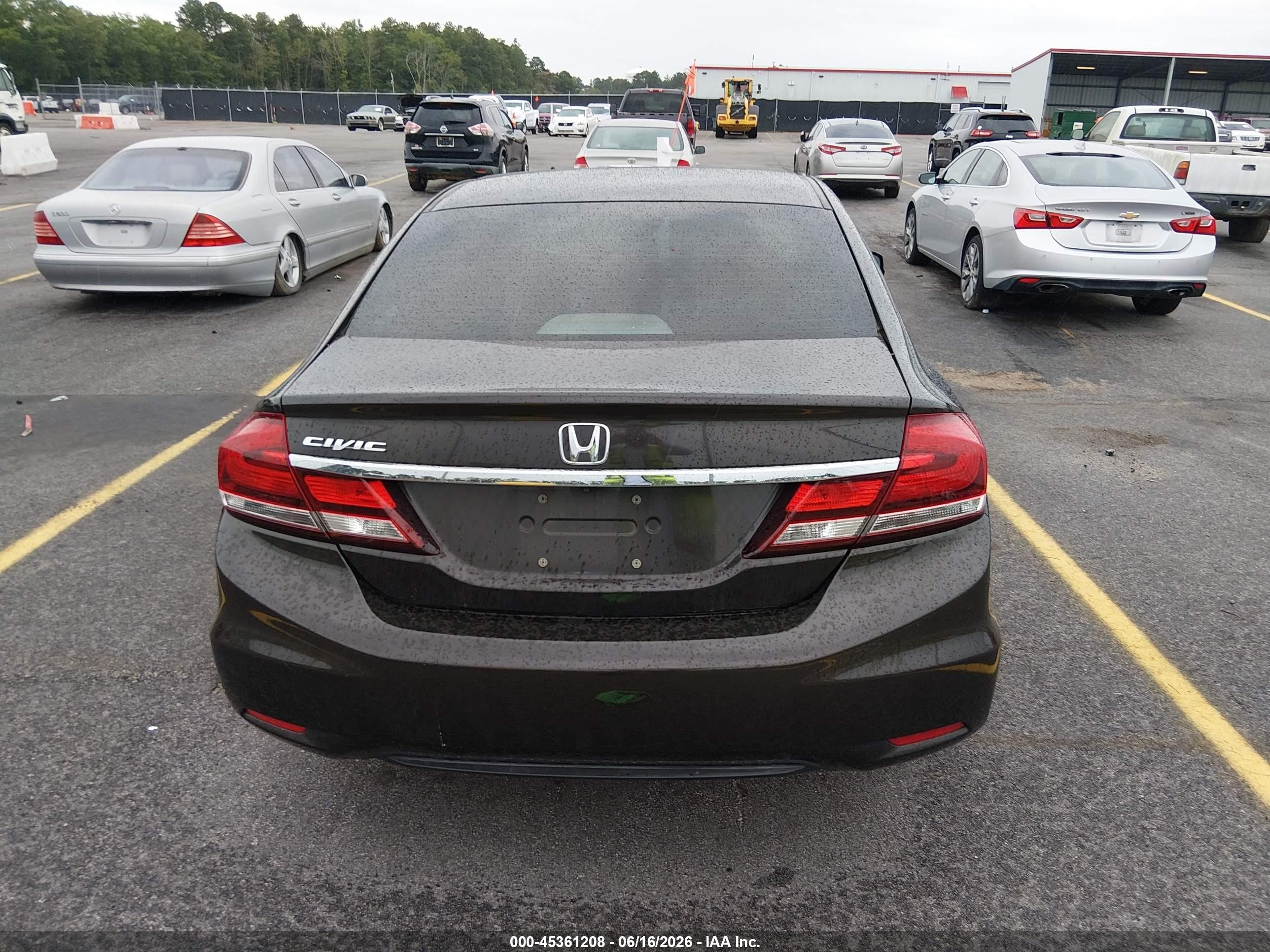 2013 Honda Civic Lx Brown vin: 2HGFB2F58DH504138