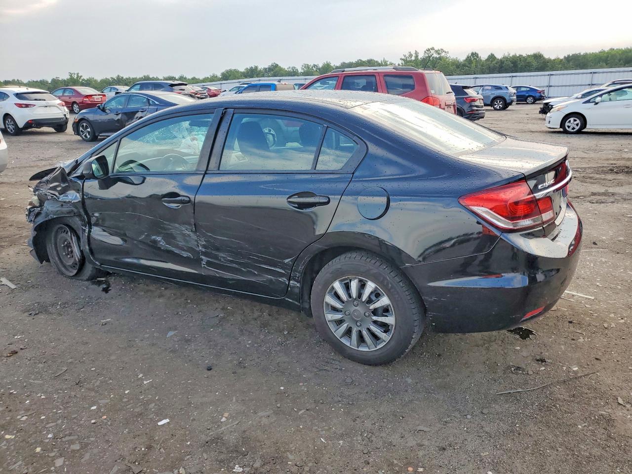 2013 Honda Civic Lx Черный vin: 2HGFB2F58DH521554