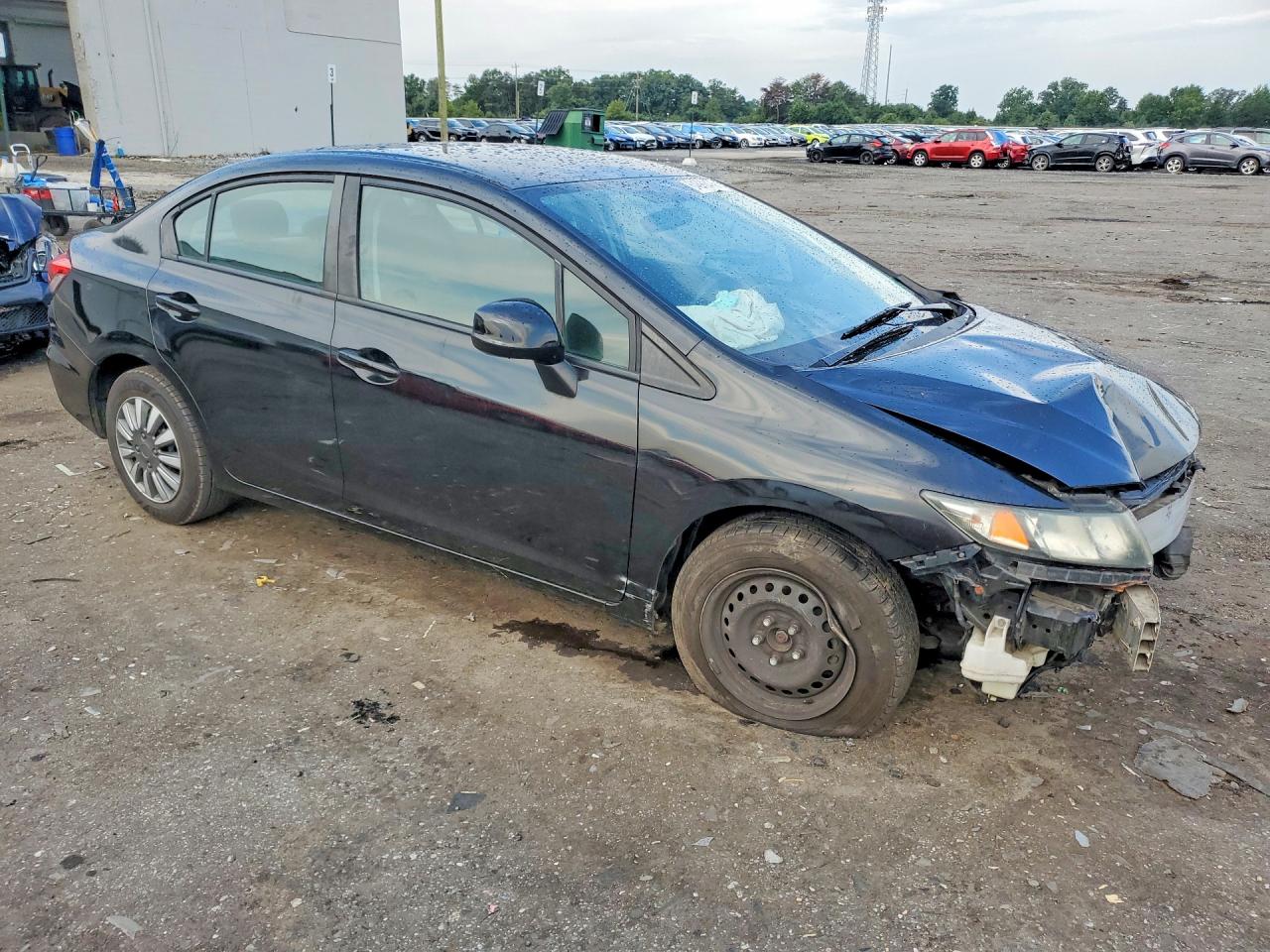 2013 Honda Civic Lx Черный vin: 2HGFB2F58DH521554