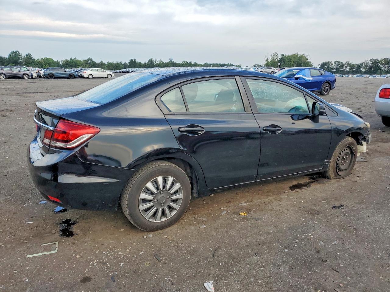 2013 Honda Civic Lx Черный vin: 2HGFB2F58DH521554