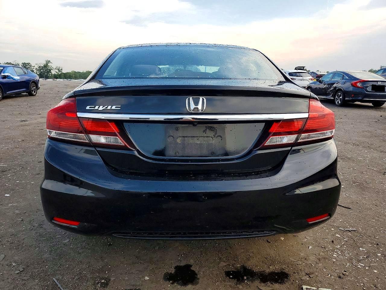 2013 Honda Civic Lx Черный vin: 2HGFB2F58DH521554