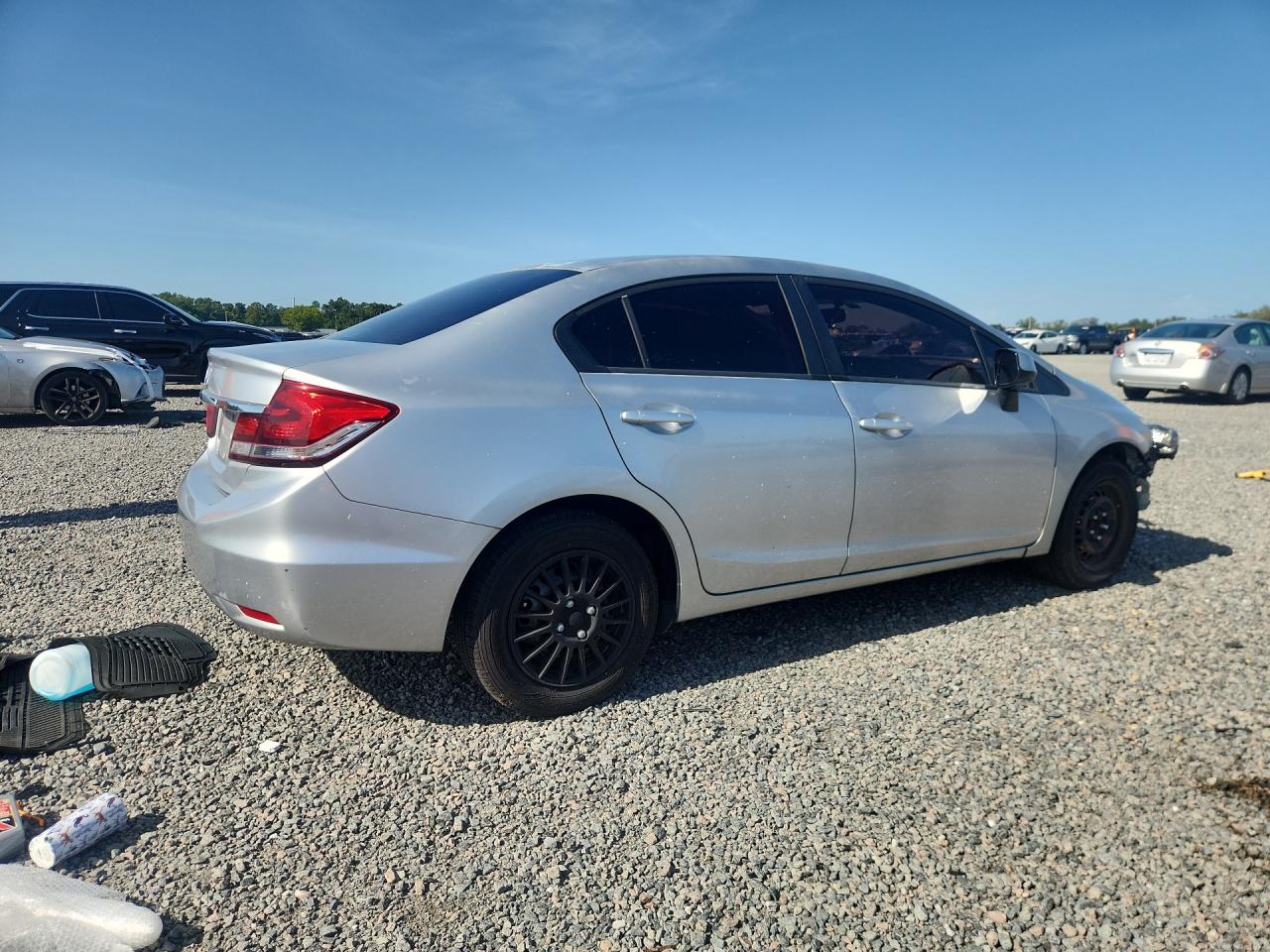 2013 Honda Civic Lx Silver vin: 2HGFB2F58DH528729