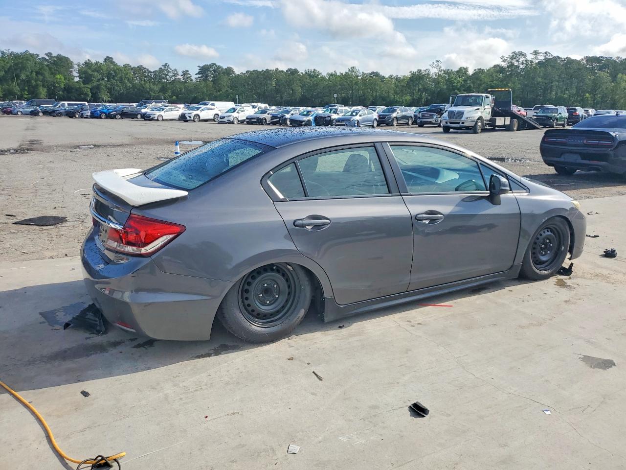2013 Honda Civic Lx Gray vin: 2HGFB2F58DH539519