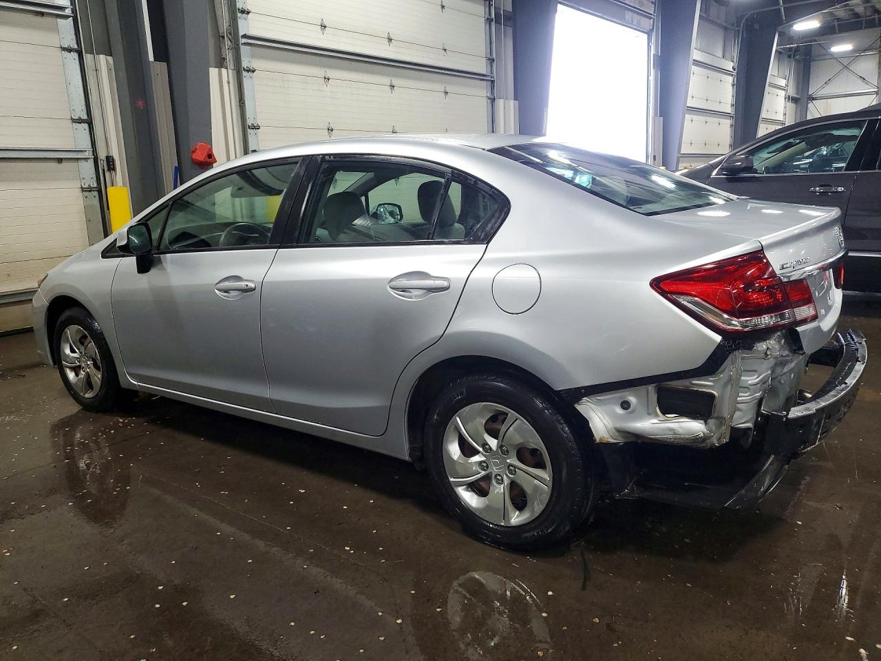 2013 Honda Civic Lx Silver vin: 2HGFB2F58DH547569