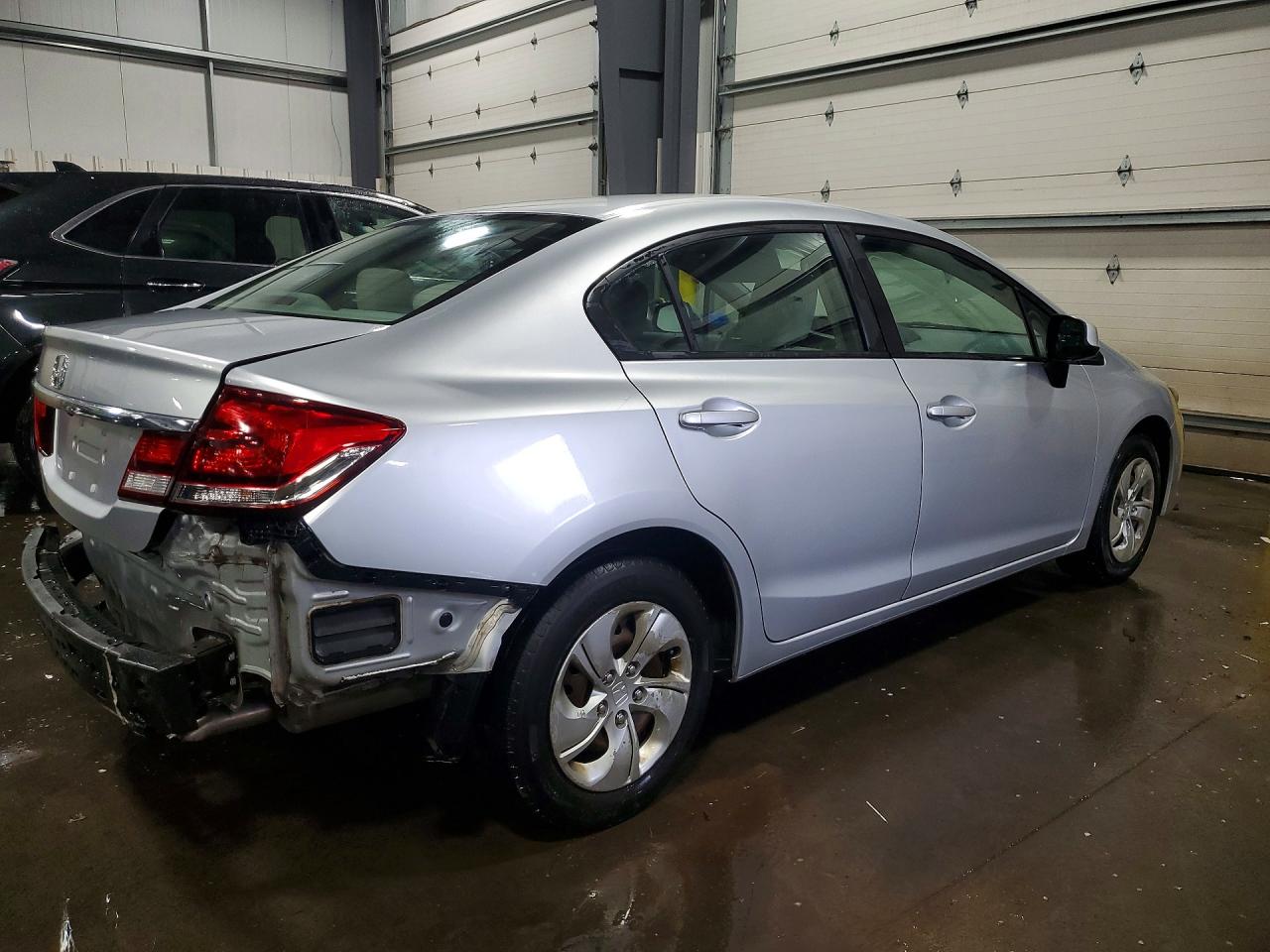 2013 Honda Civic Lx Silver vin: 2HGFB2F58DH547569
