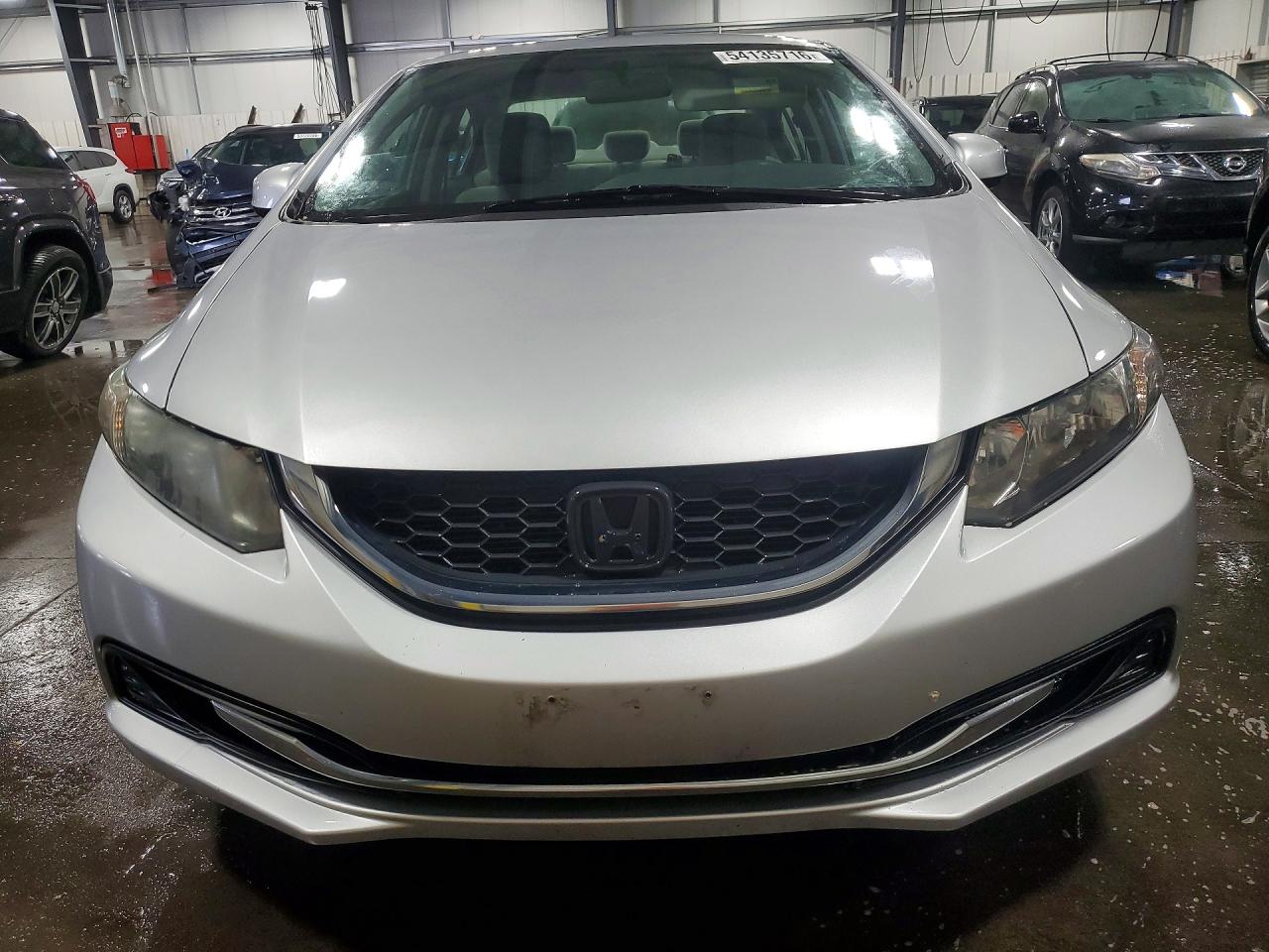 2013 Honda Civic Lx Silver vin: 2HGFB2F58DH547569