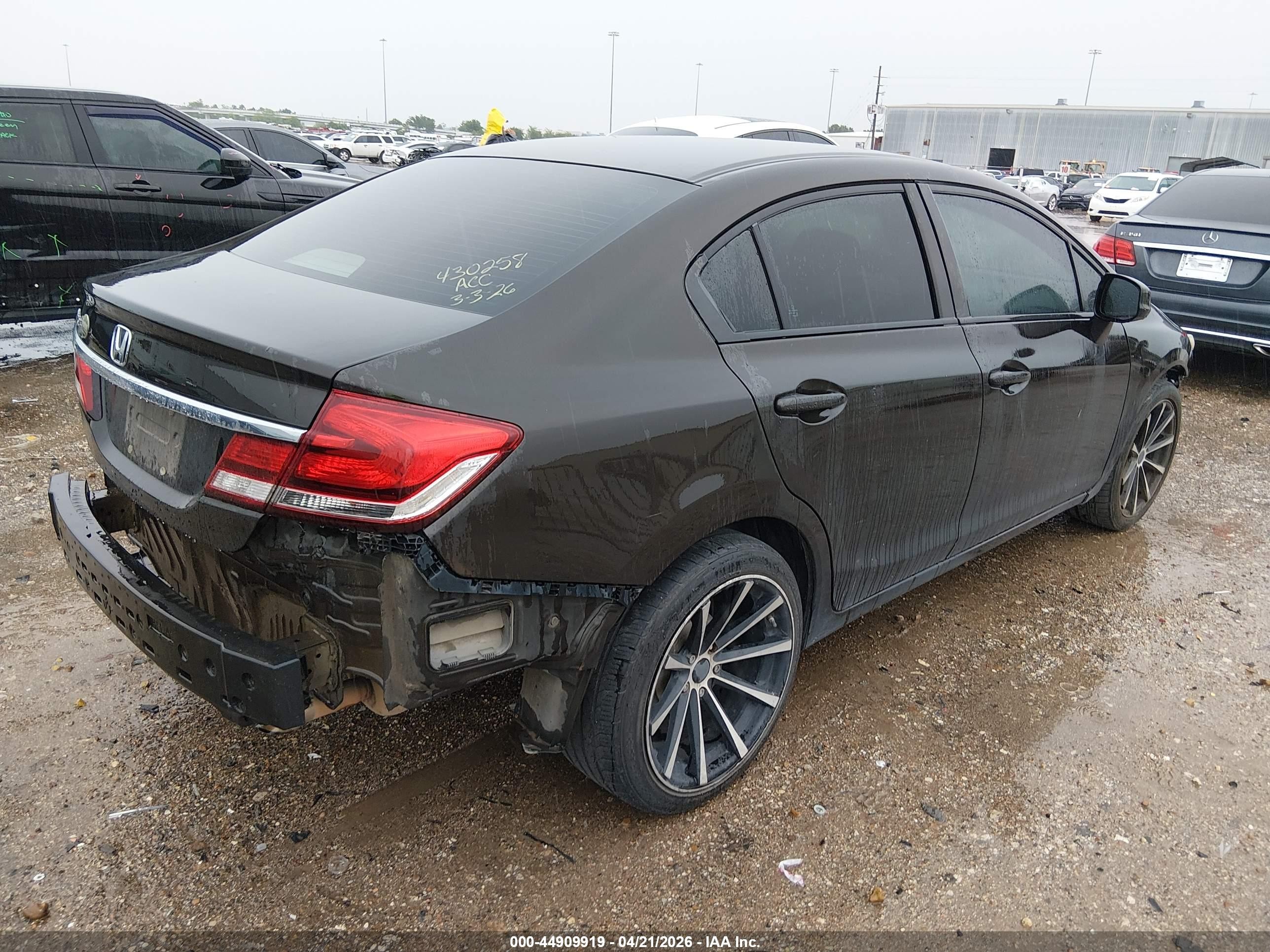 2013 Honda Civic Lx Dark Brown vin: 2HGFB2F58DH551542