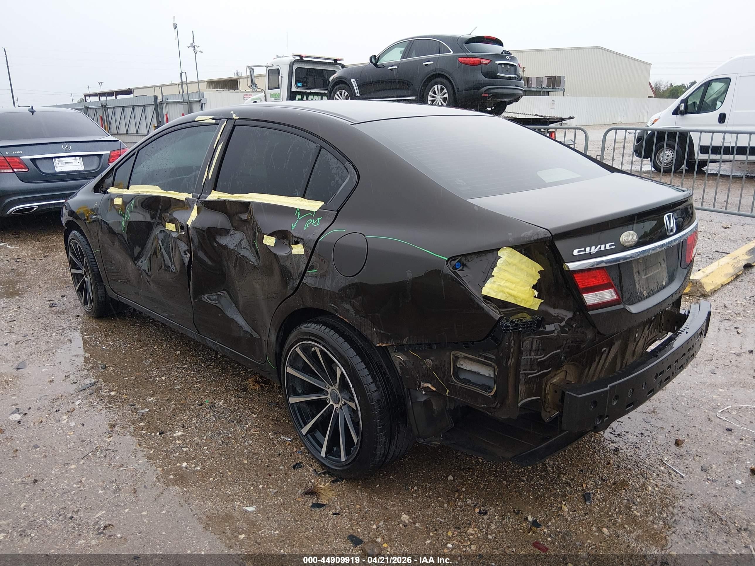 2013 Honda Civic Lx Dark Brown vin: 2HGFB2F58DH551542