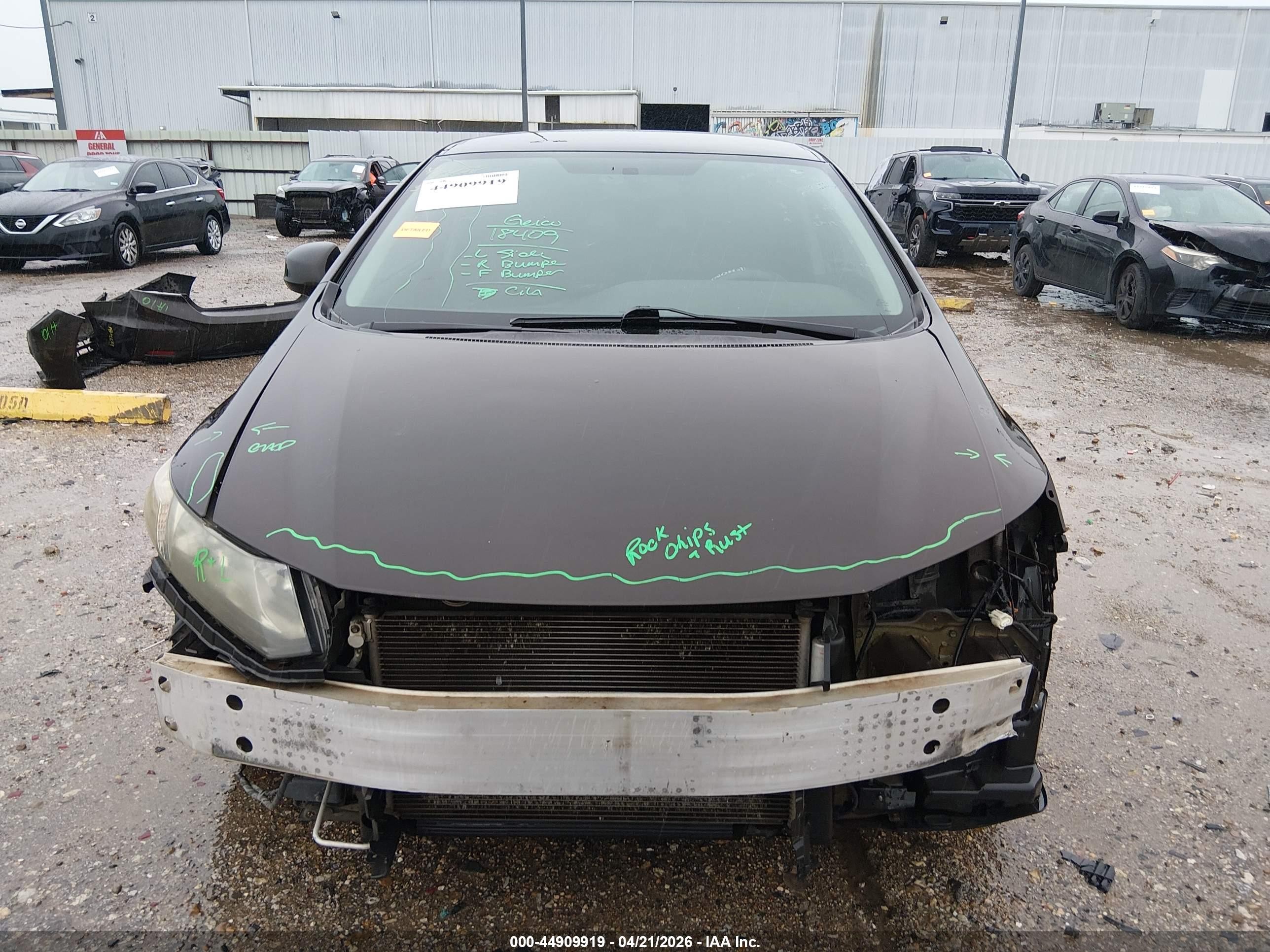 2013 Honda Civic Lx Dark Brown vin: 2HGFB2F58DH551542