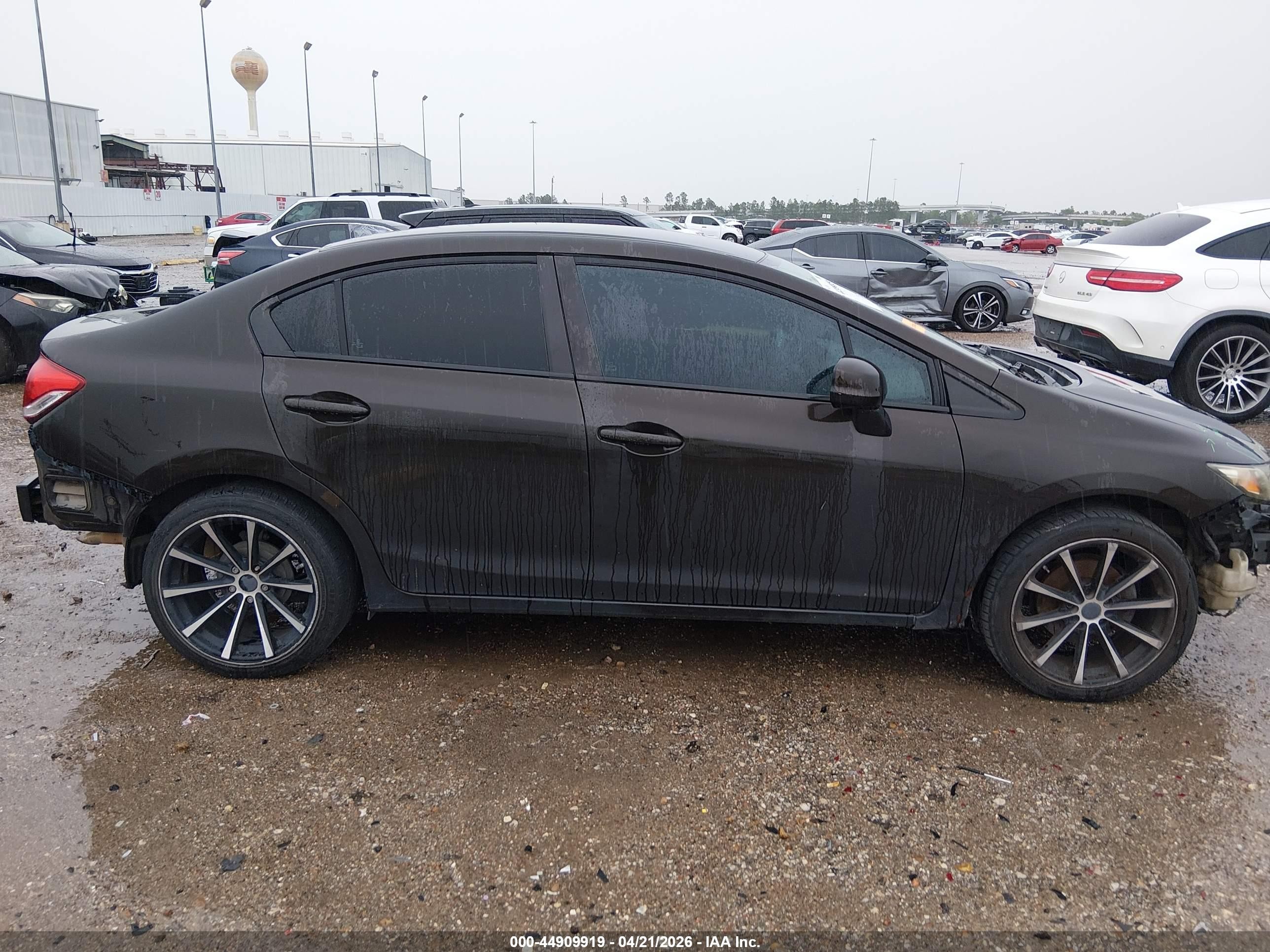 2013 Honda Civic Lx Dark Brown vin: 2HGFB2F58DH551542