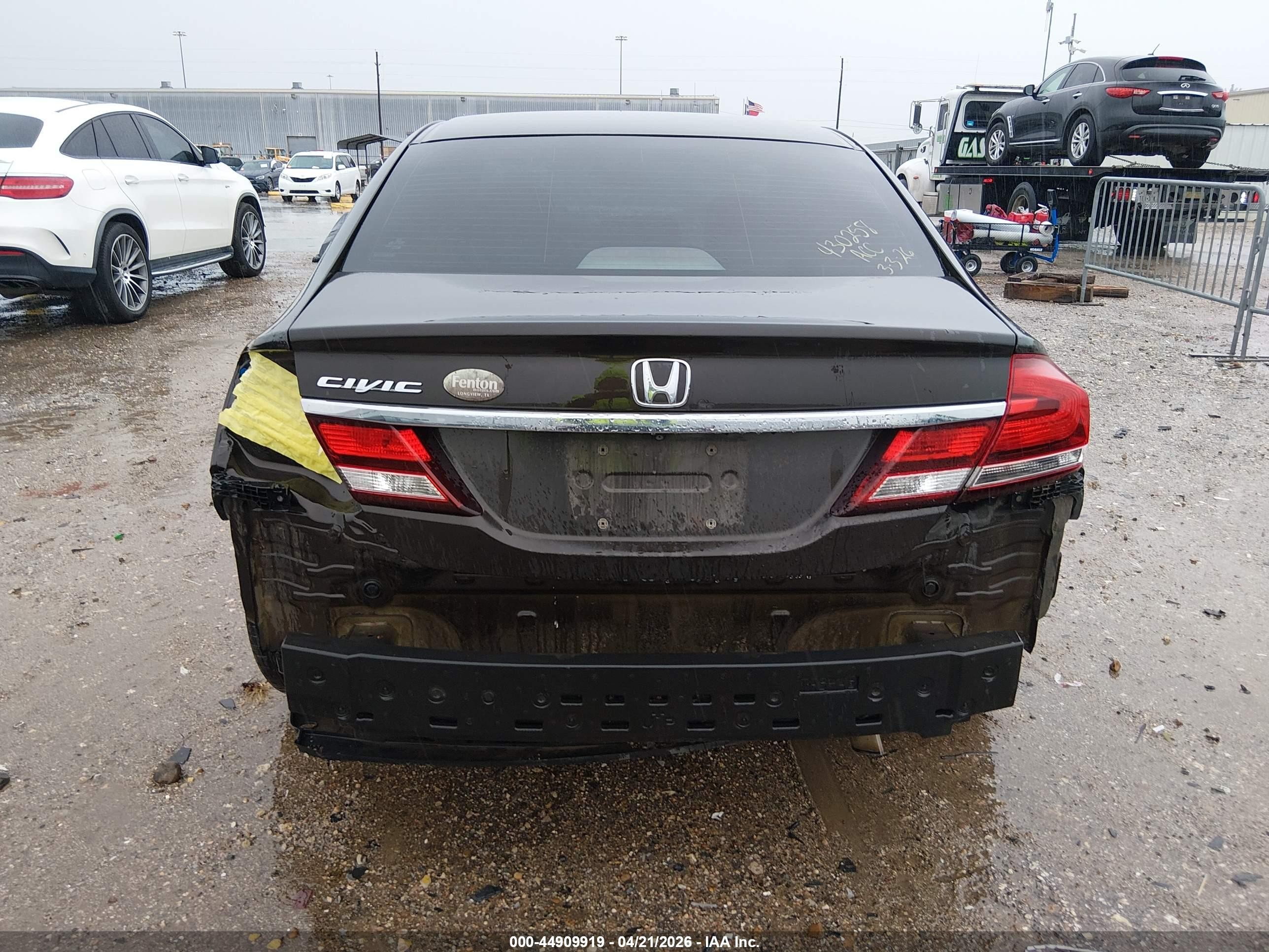 2013 Honda Civic Lx Dark Brown vin: 2HGFB2F58DH551542