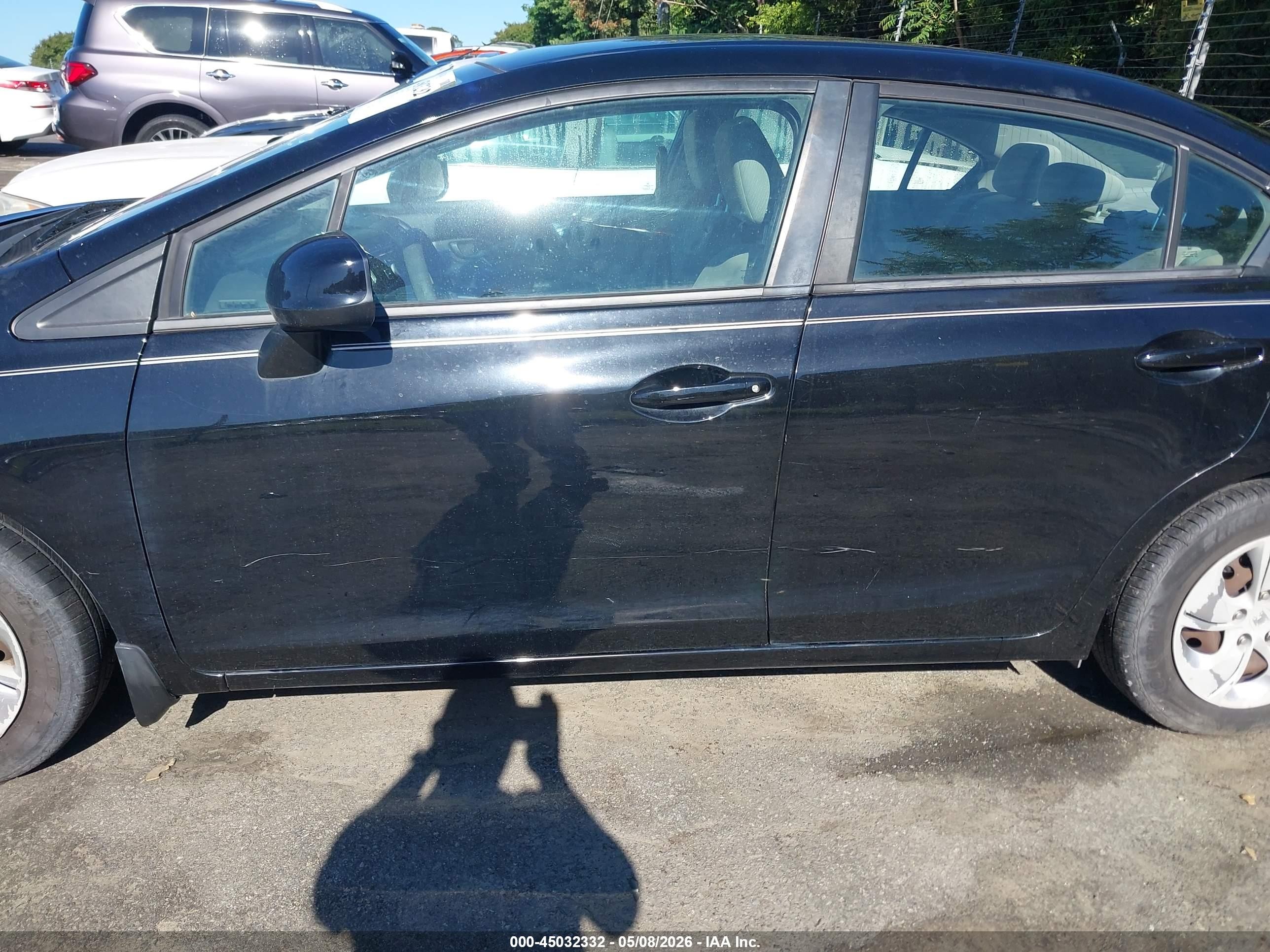 2013 Honda Civic Lx Black vin: 2HGFB2F58DH561522