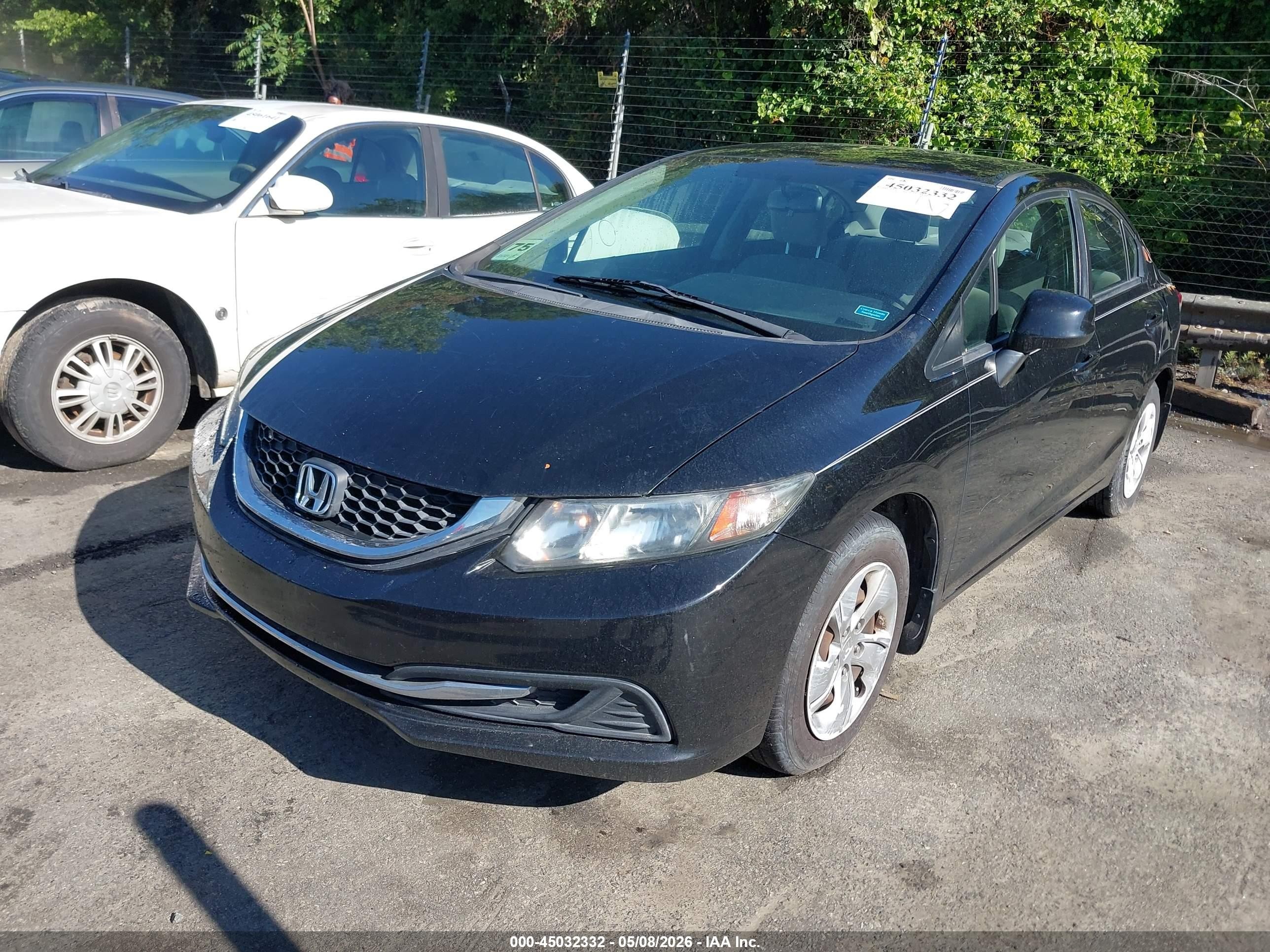 2013 Honda Civic Lx Black vin: 2HGFB2F58DH561522