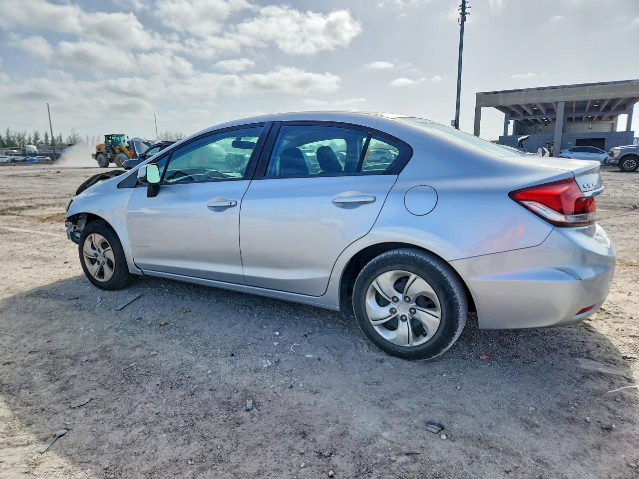 2013 Honda Civic Lx Silver vin: 2HGFB2F58DH563738