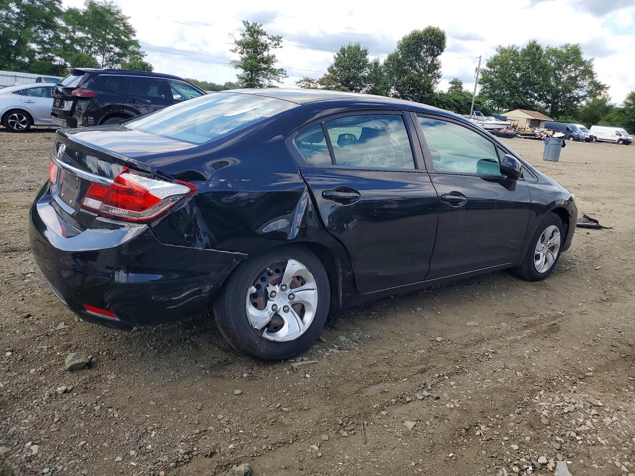 2013 Honda Civic Lx Black vin: 2HGFB2F58DH563836