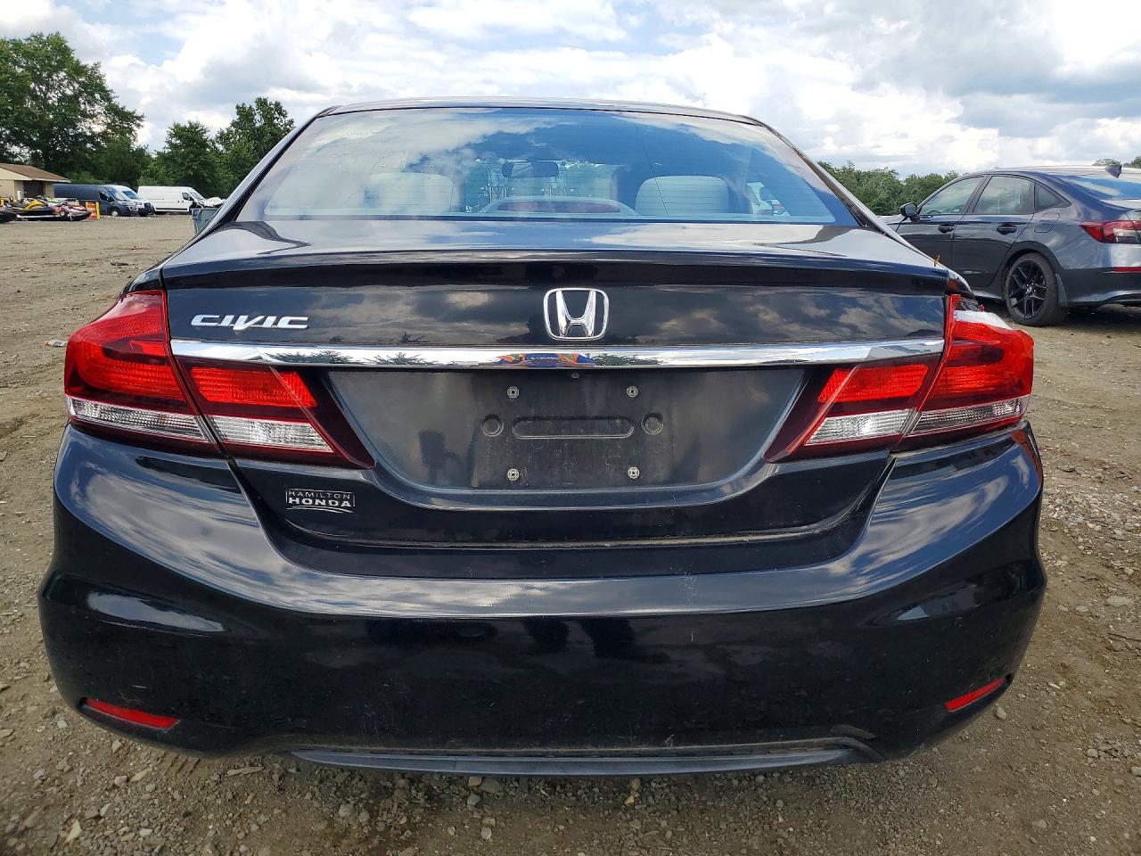 2013 Honda Civic Lx Black vin: 2HGFB2F58DH563836
