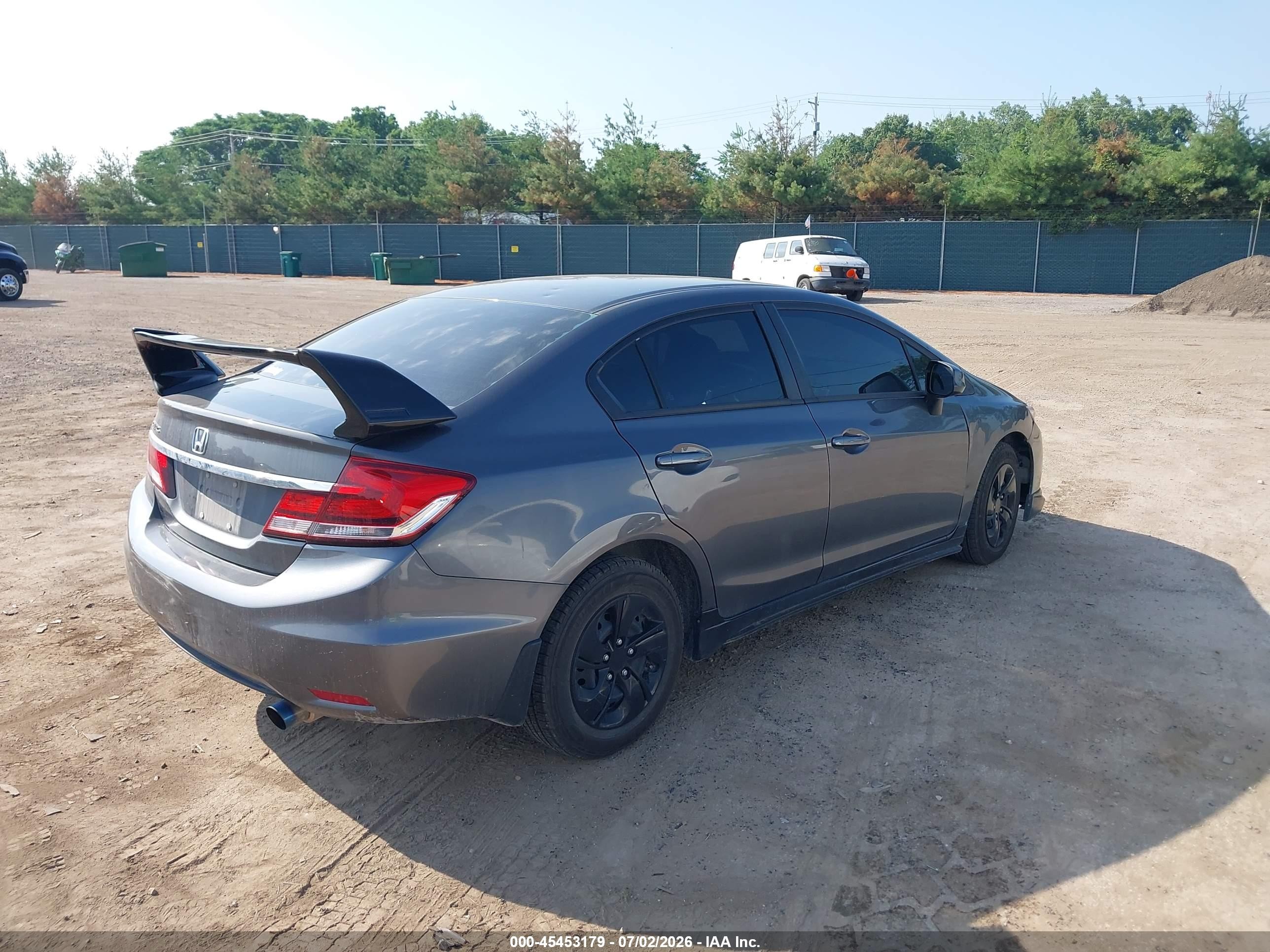 2013 Honda Civic Lx Серый vin: 2HGFB2F58DH565571