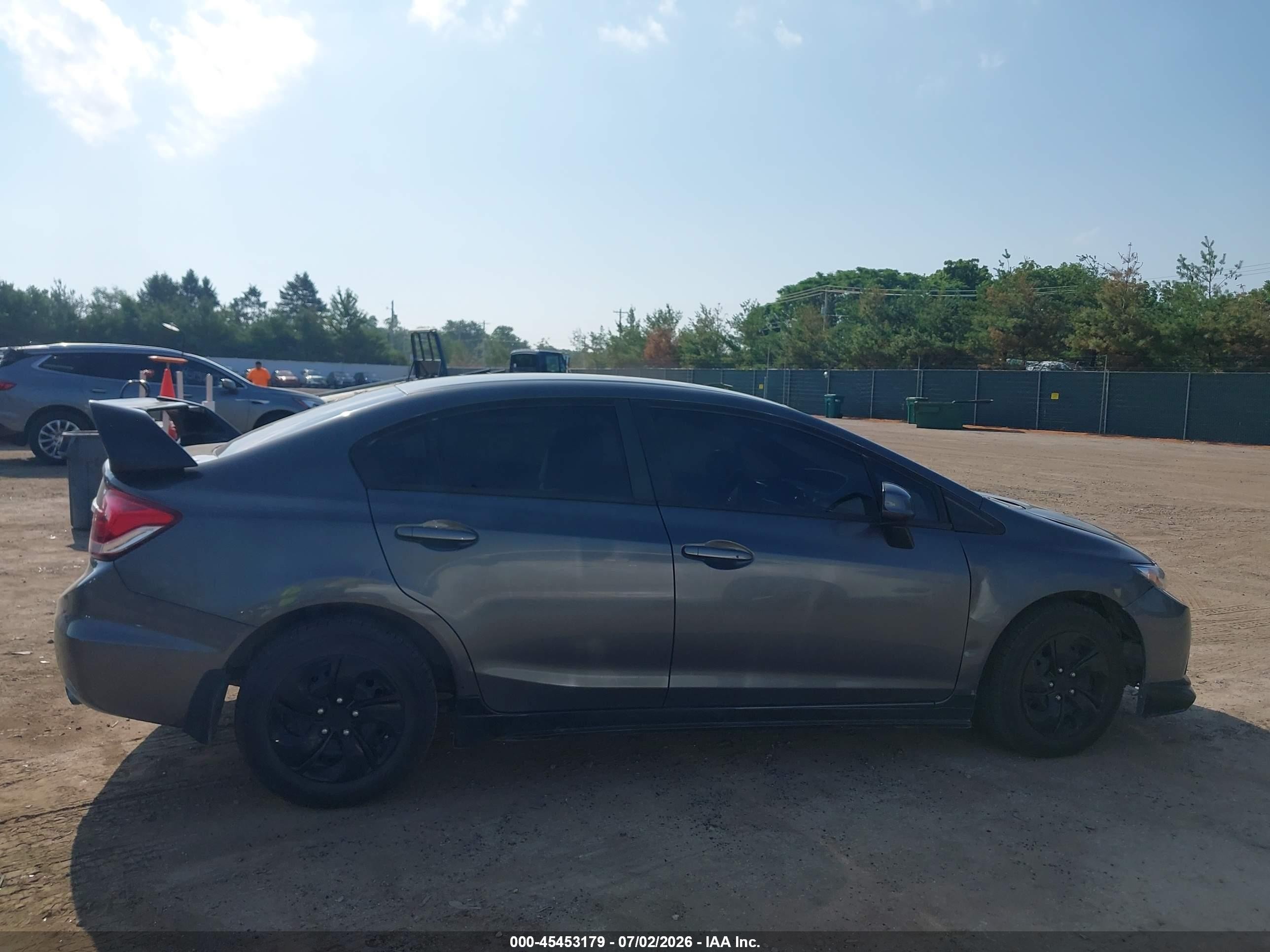2013 Honda Civic Lx Серый vin: 2HGFB2F58DH565571