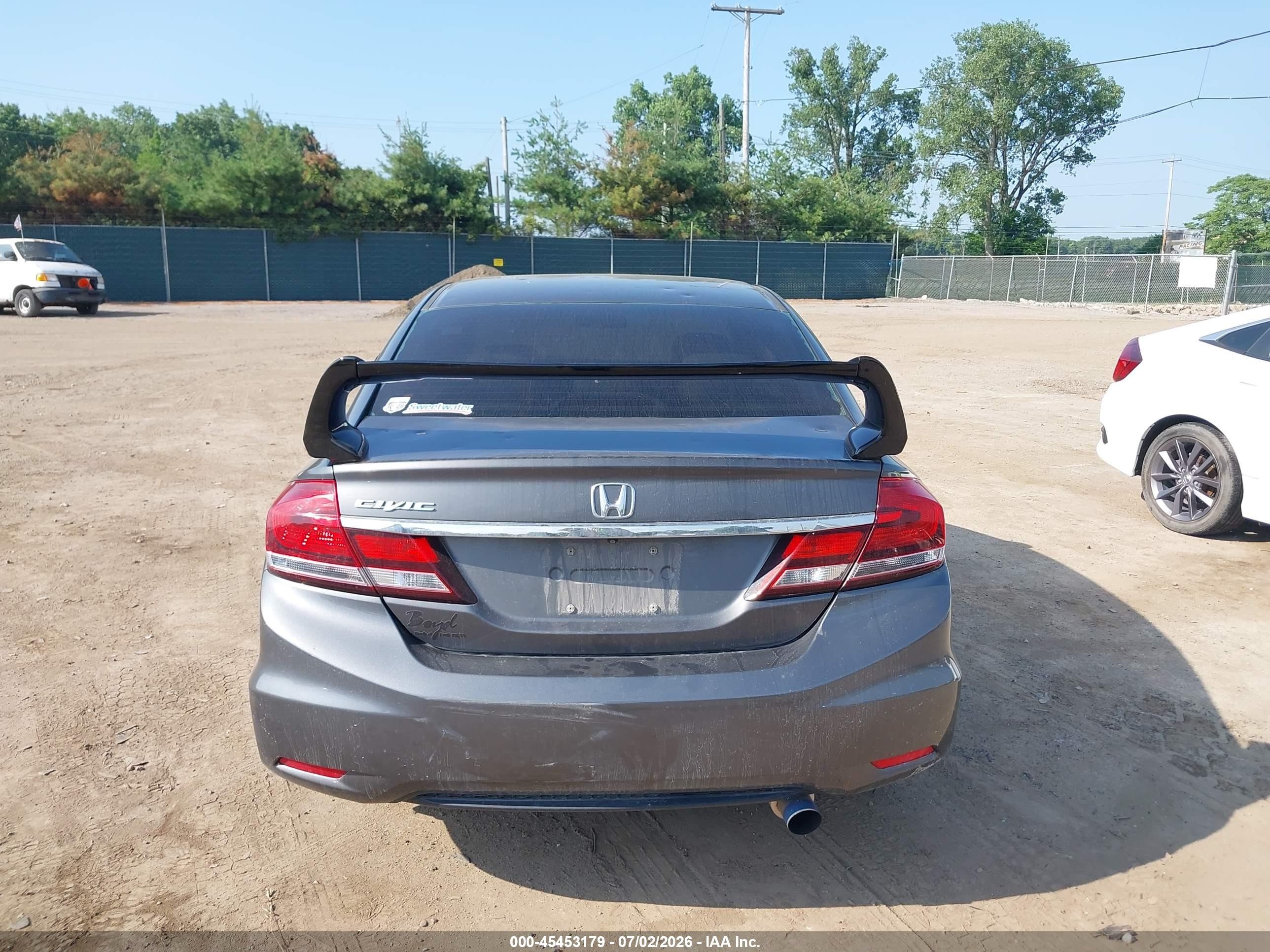2013 Honda Civic Lx Серый vin: 2HGFB2F58DH565571