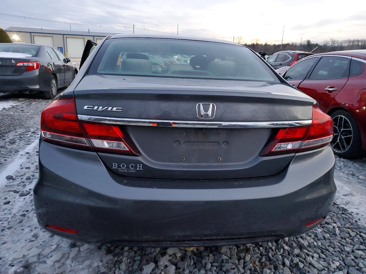 2013 Honda Civic Lx Gray vin: 2HGFB2F58DH569507