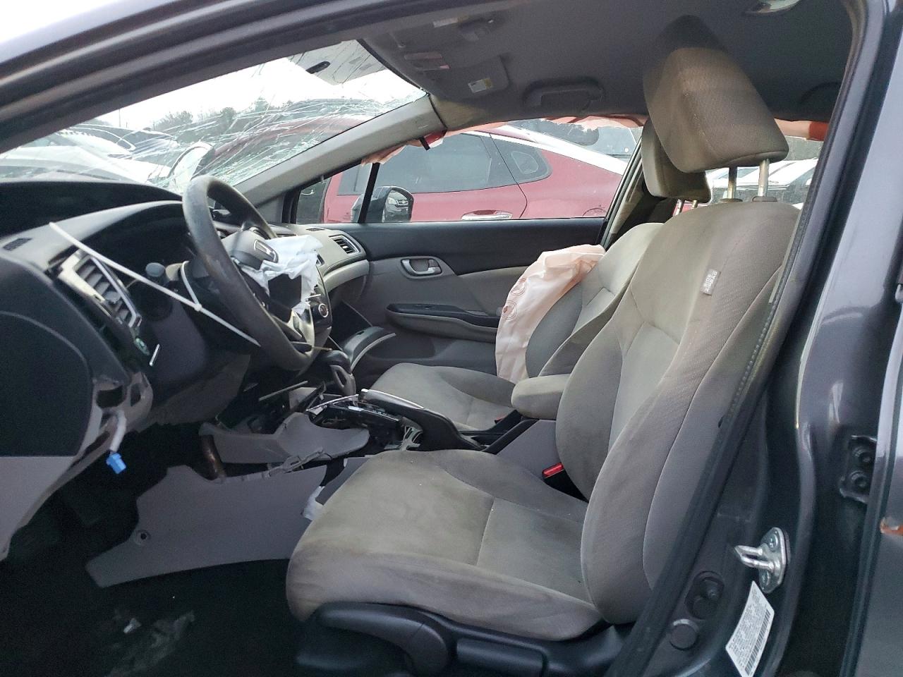 2013 Honda Civic Lx Gray vin: 2HGFB2F58DH569507