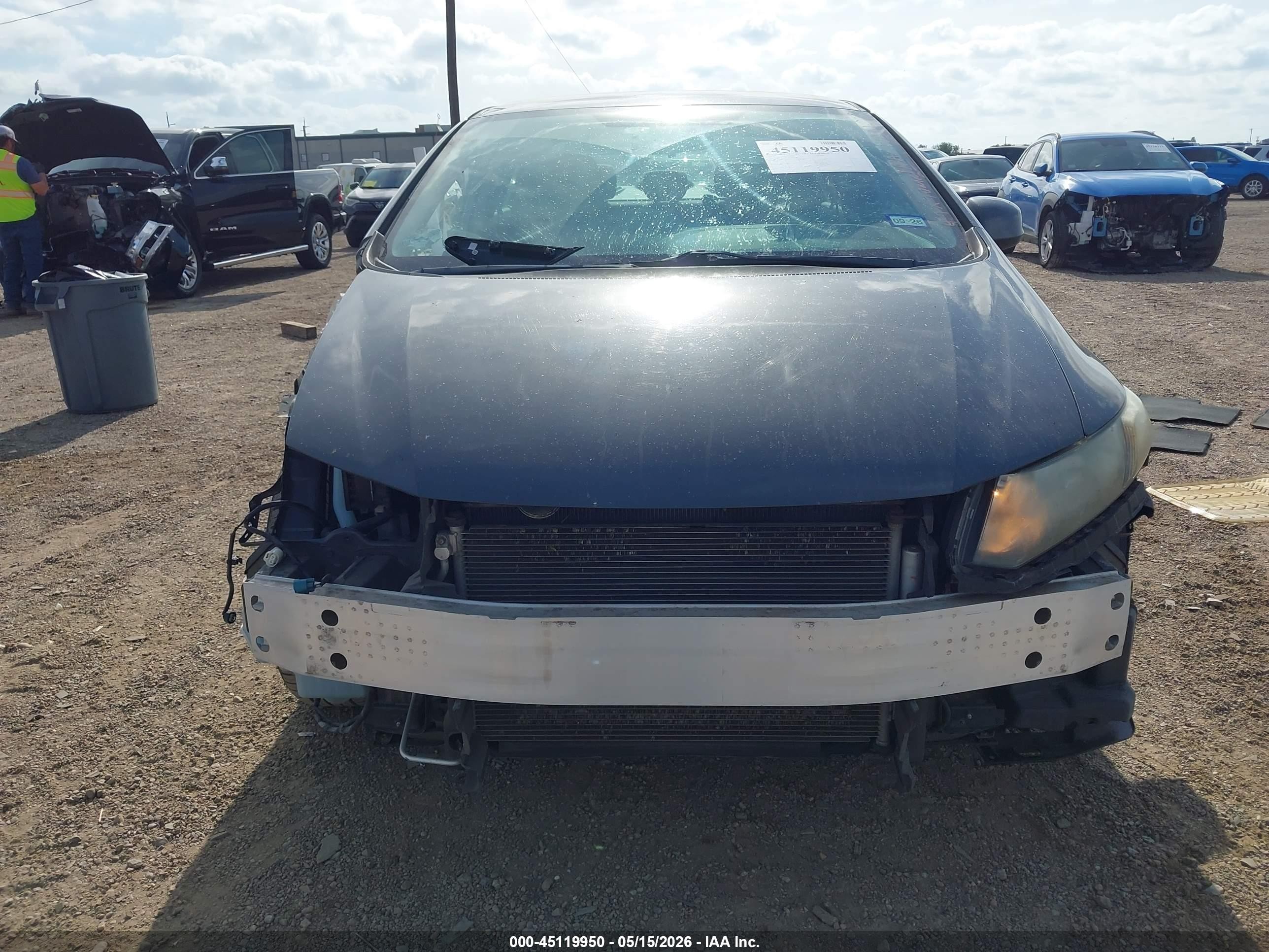 2013 Honda Civic Lx Gray vin: 2HGFB2F58DH570219